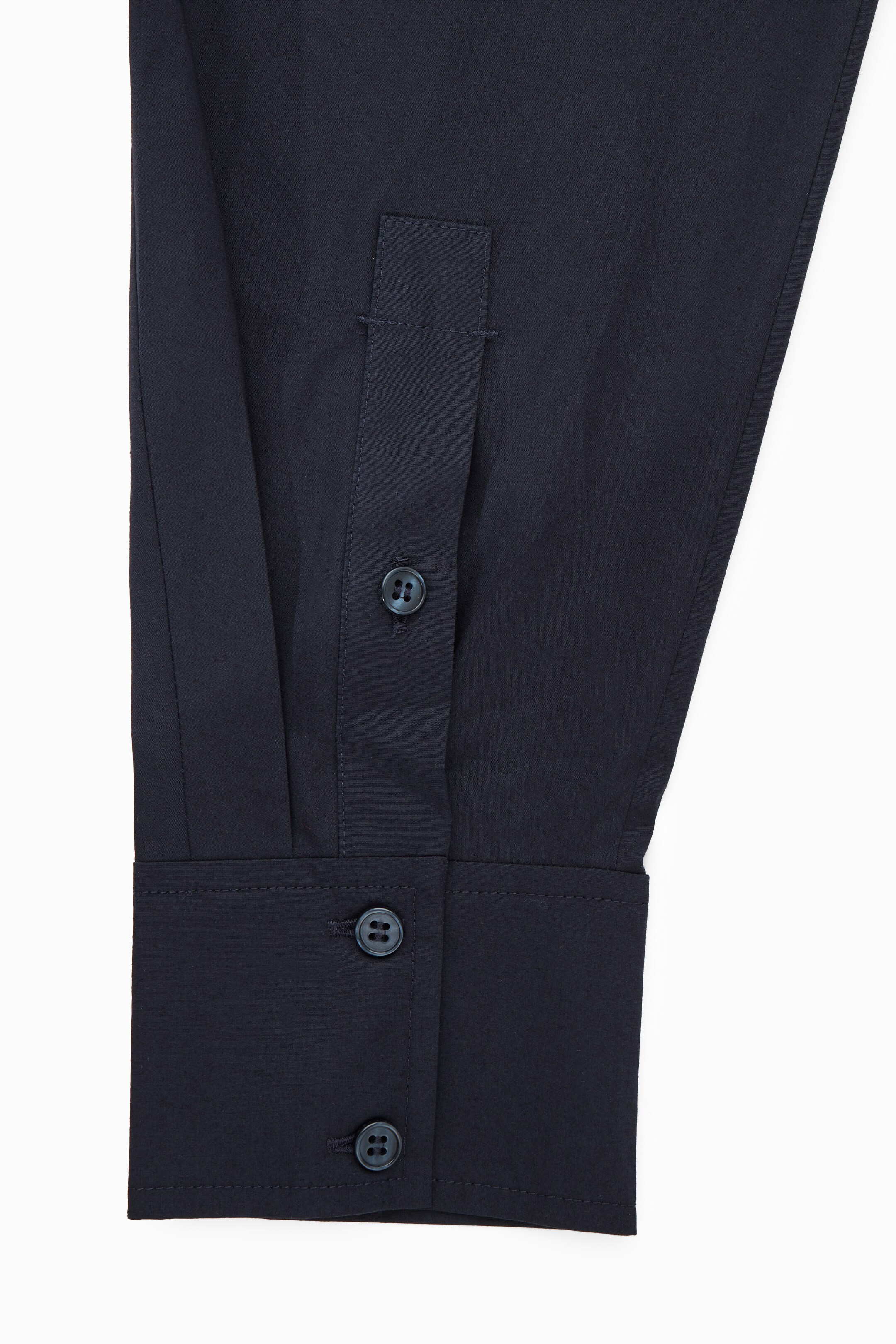 Agrandir l'image: ROBE-CHEMISE MIDI CINTRÉE - BLEU MARINE - FEMME | H&M CH 2
