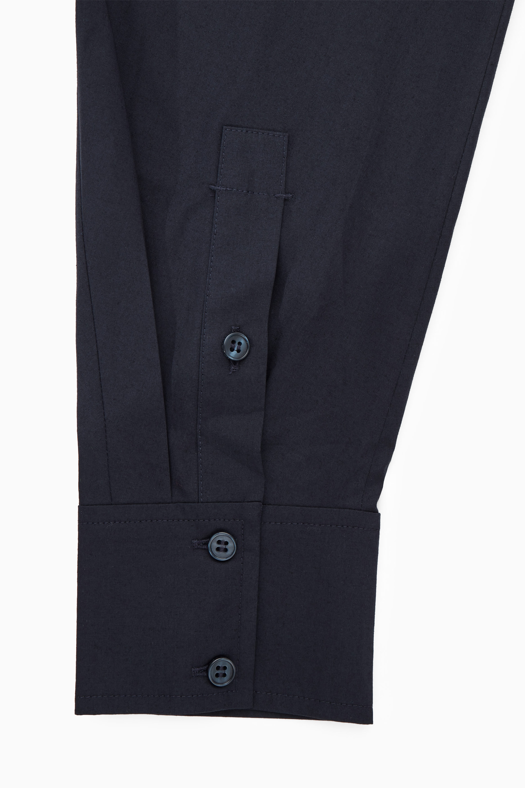 WAISTED MIDI SHIRT DRESS