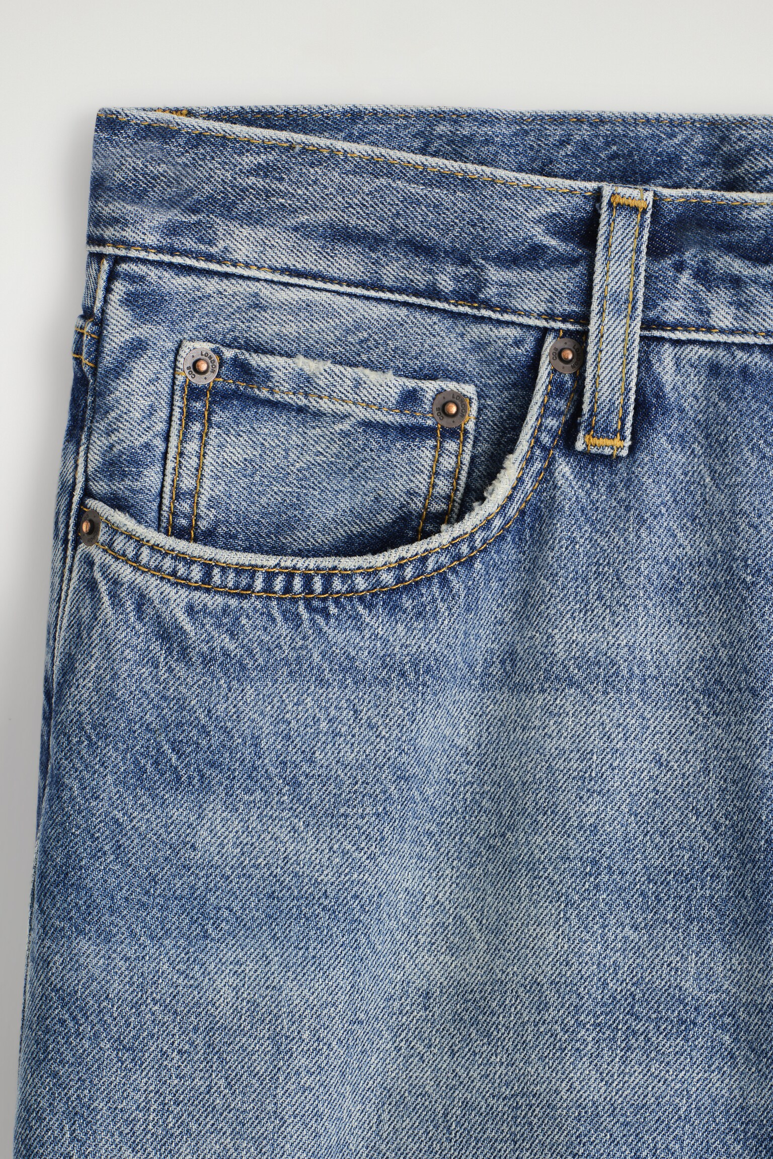 VAQUEROS RIDER DE CORTE RECTO - FADED BLUE/BEIGE/NEGRO LAVADO/AZUL CLARO/BLANCO - 5