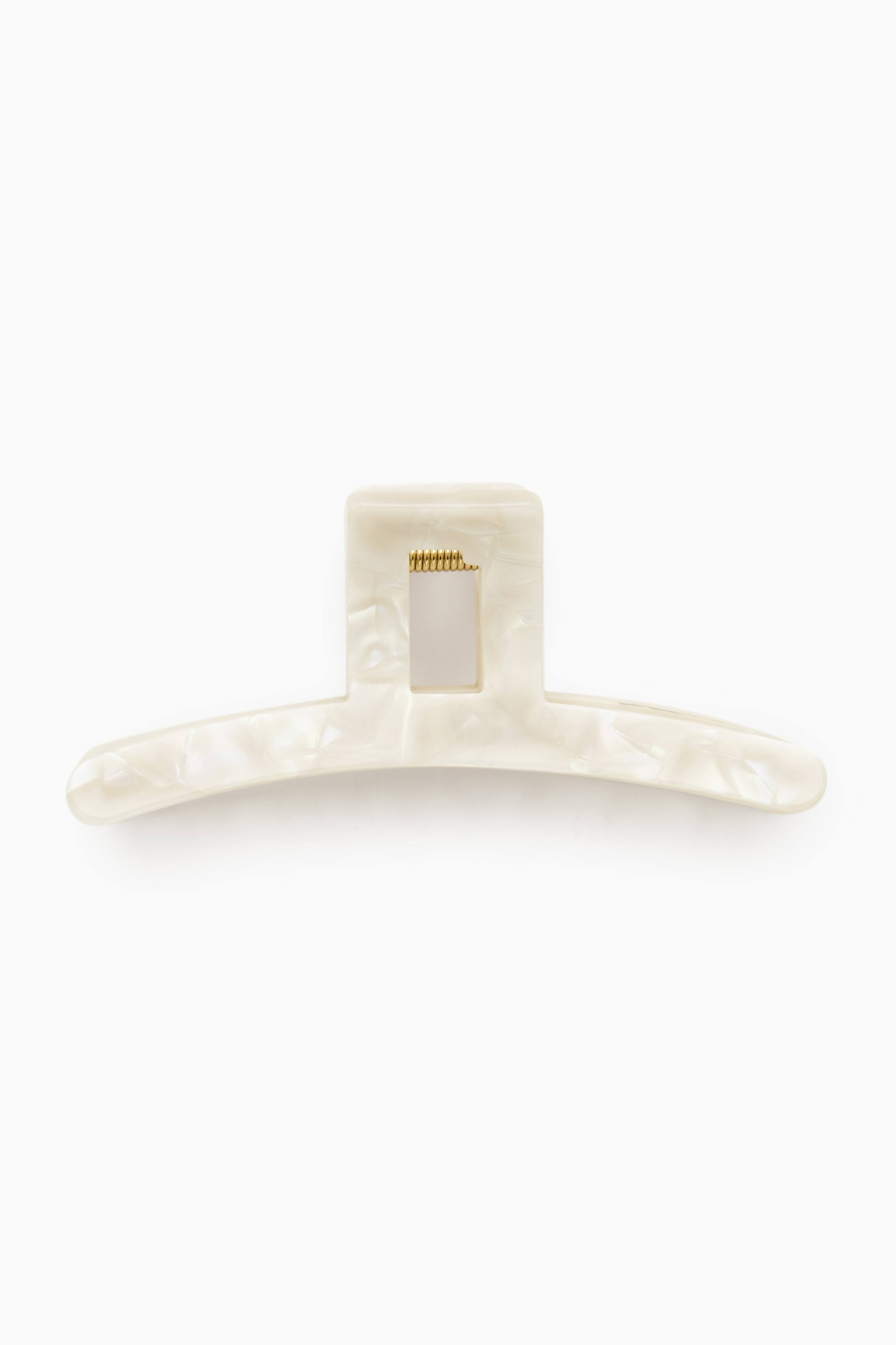 Преглед на по-голямо изображение: CLAW HAIR CLIP - OFF-WHITE / GOLD - ЖЕНИ | H&M BG 1