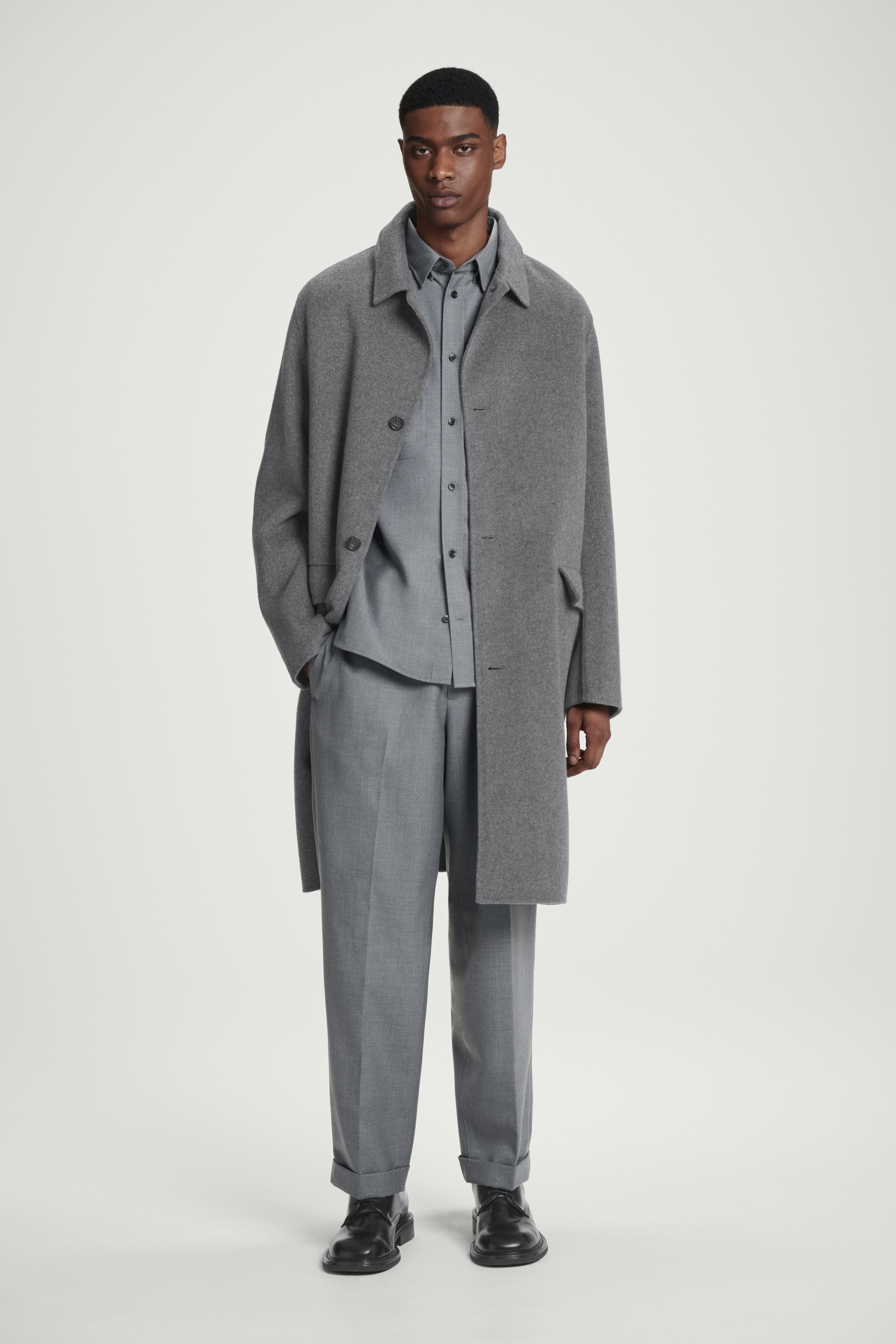 Grösseres Bild ansehen: LOCKERES UTILITY-HEMD AUS WOLL-MIX - GRAU - HERREN | H&M CH 2