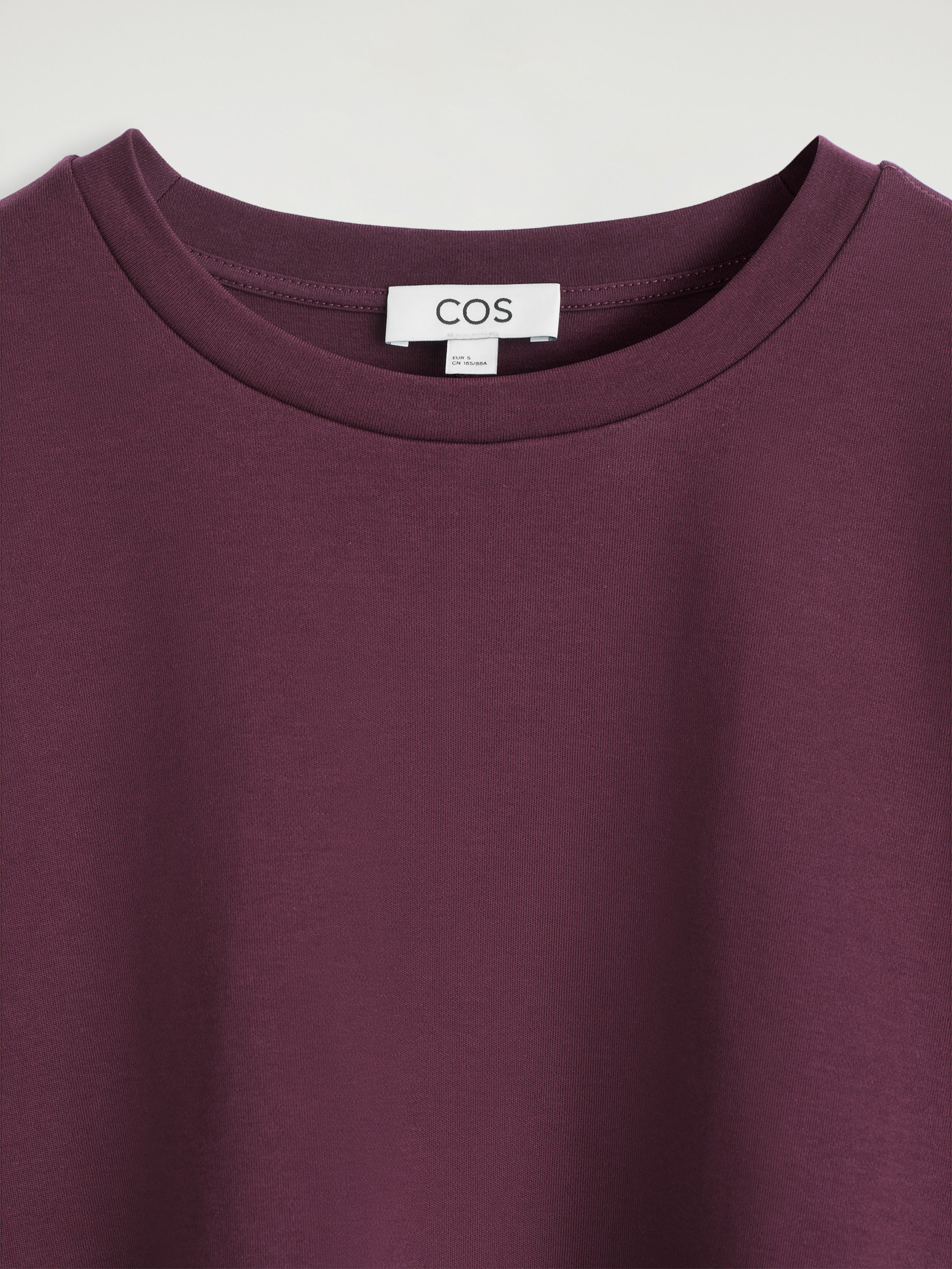 Se større billede: Oversized boxy t-shirt - VINRØD - DAME | H&M DK 7