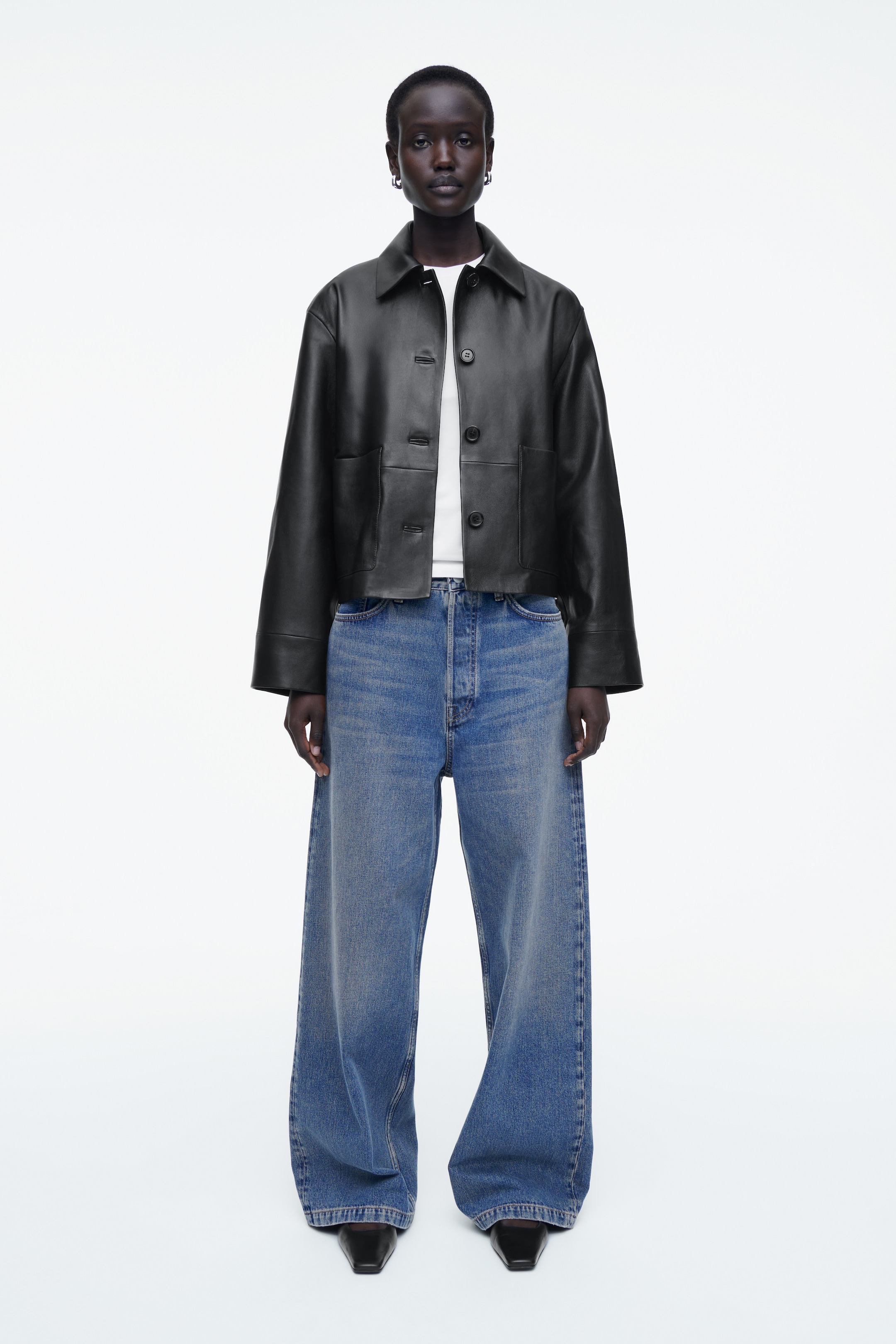 Ver imagen más grande: CHAQUETA DE CUERO CON CUELLO CLÁSICO - NEGRO - MUJER | H&M ES 2