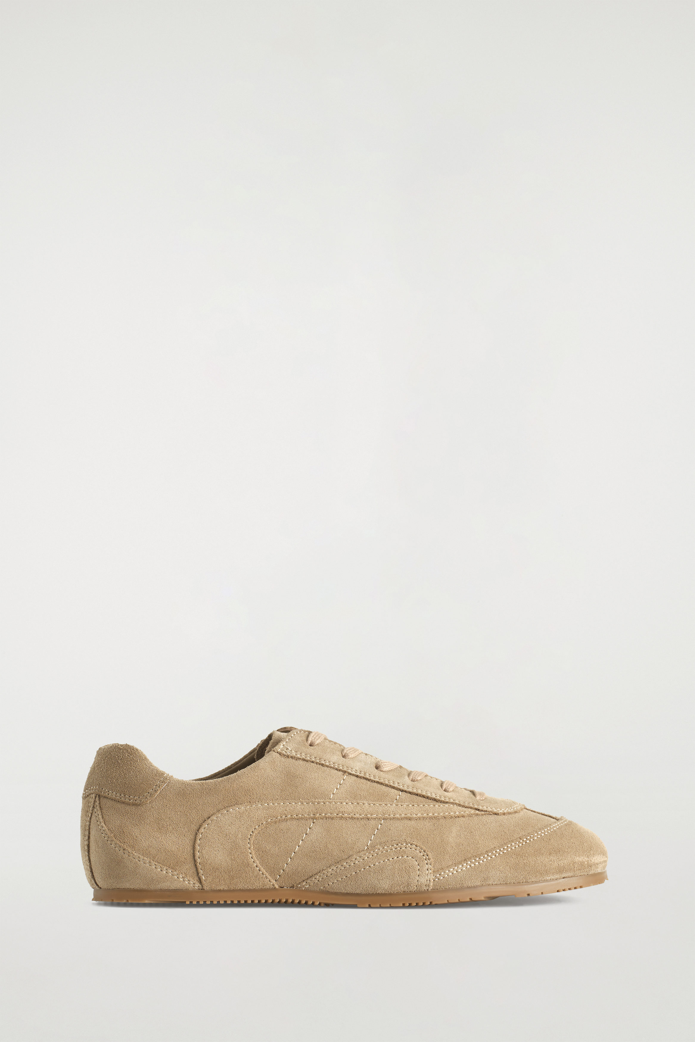 MINIMAL LEATHER SNEAKERS - CAPPUCCINO | COS US