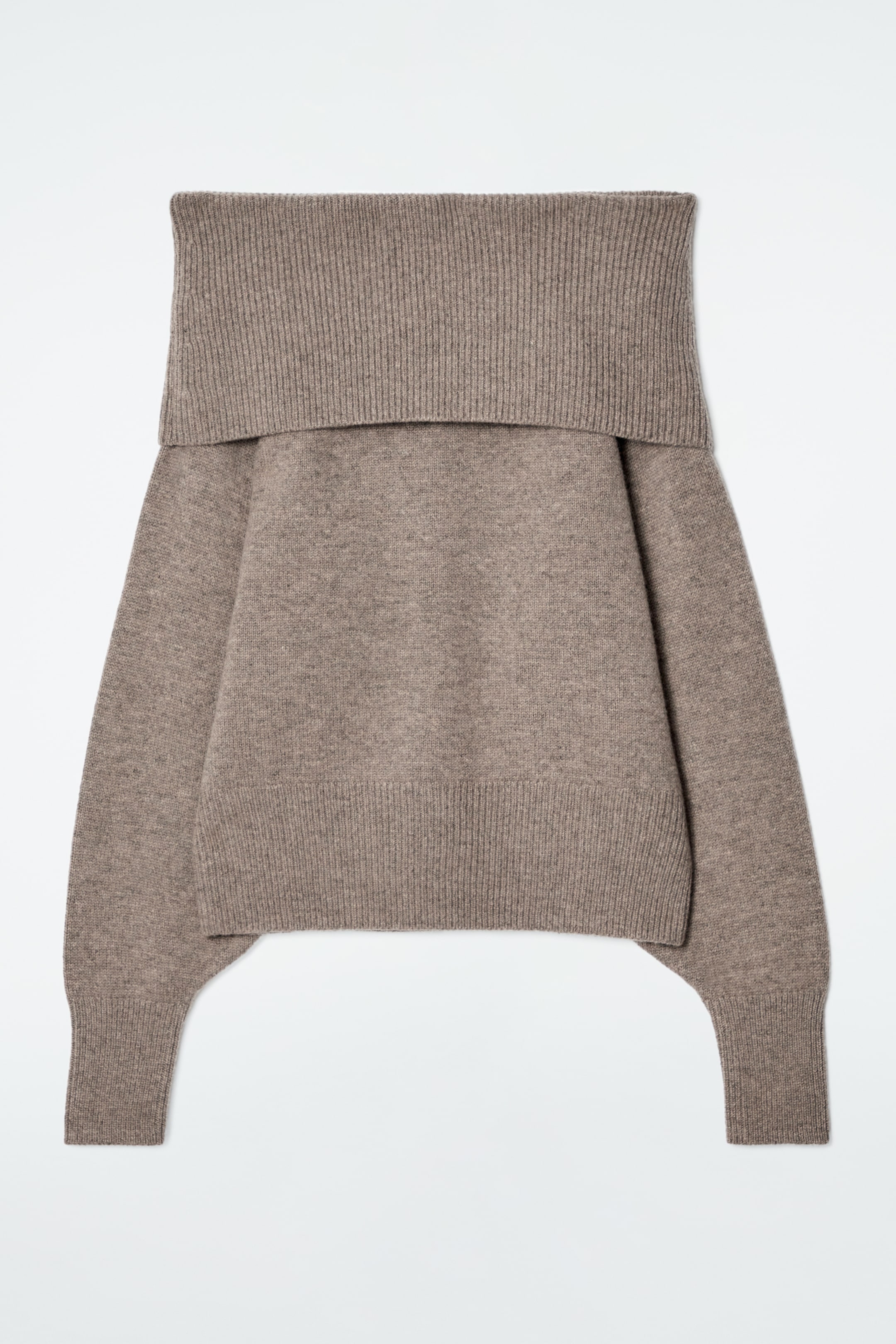 Größeres Bild ansehen: SCHULTERFREIER PULLOVER AUS MERINOWOLLE - BRAUN - Ladies | H&M DE 6