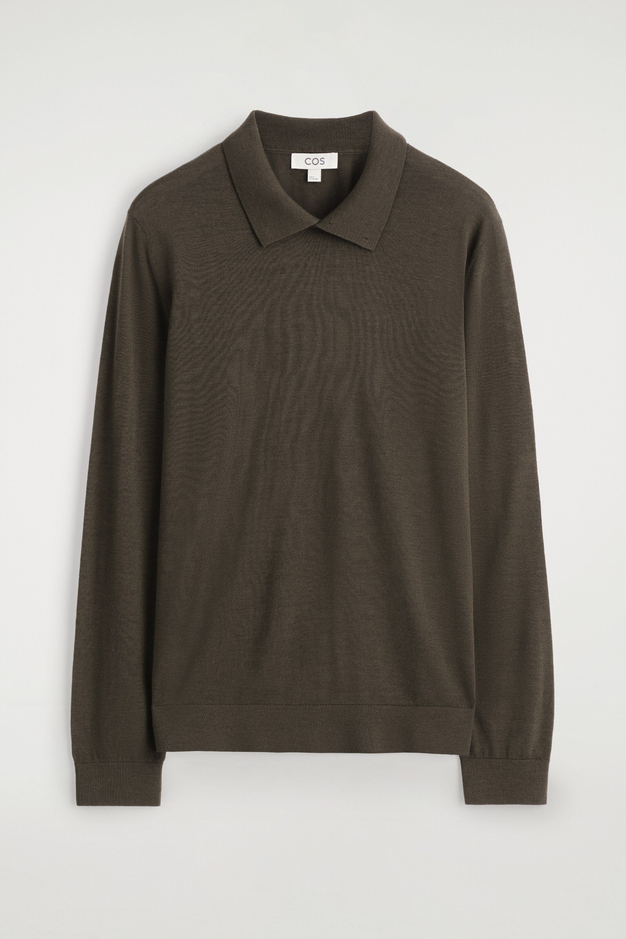 Ingrandisci l'immagine: MERINO WOOL BUTTON-COLLAR JUMPER - BROWN - UOMO | H&M CH 6