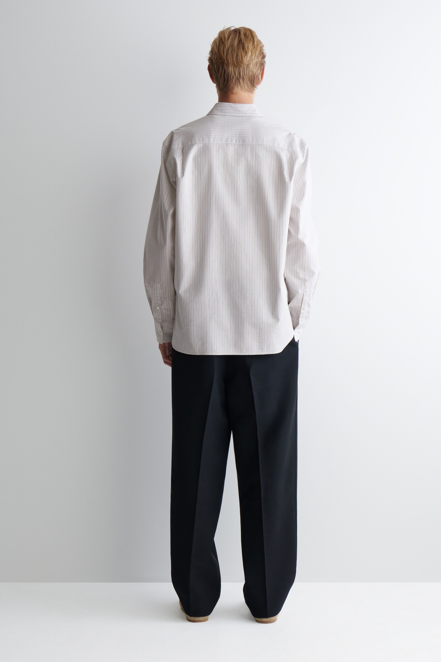 CAMISA OXFORD DE ALGODÓN - BEIGE / BLANCO / RAYAS/AZUL CLARO/BLANCO/AZUL / BLANCO / RAYAS - 5