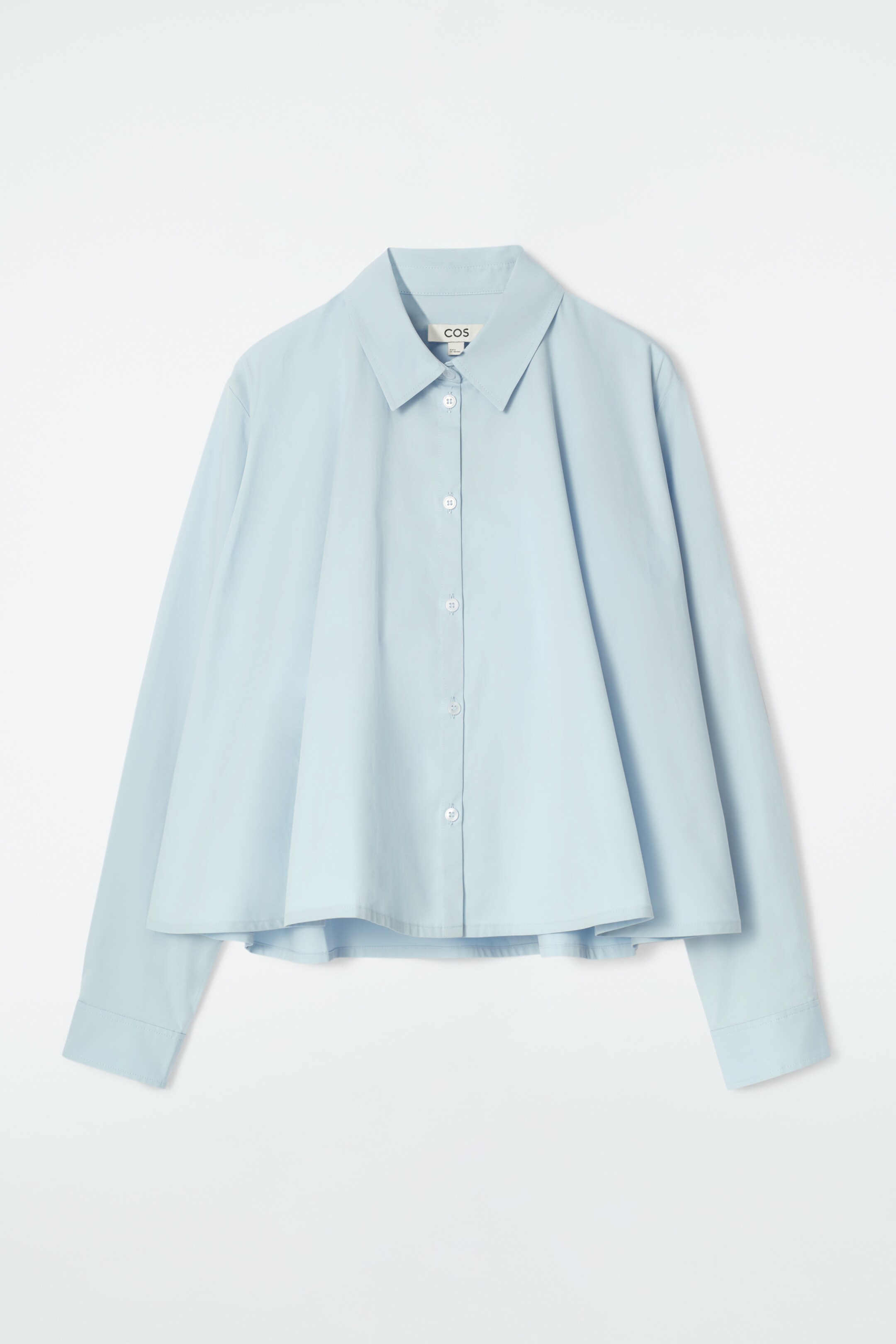 Agrandir l'image: CHEMISE DÉCONTRACTÉE ÉVASÉE EN COTON - BLEU CIEL - FEMME | H&M FR 7