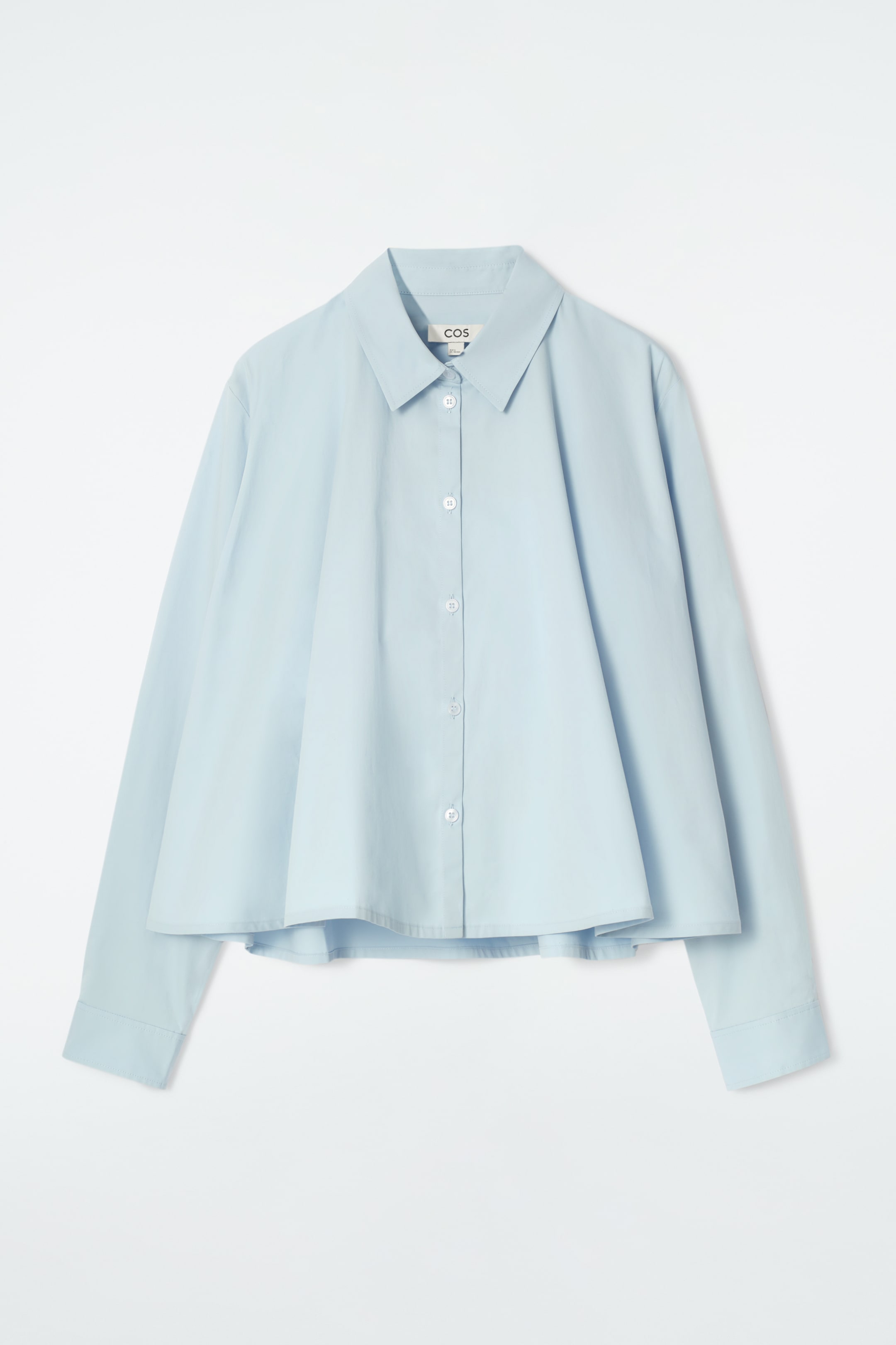 View larger image: RELAXED FLARED COTTON SHIRT - LIGHT BLUE - Ladies | H&M GB 7