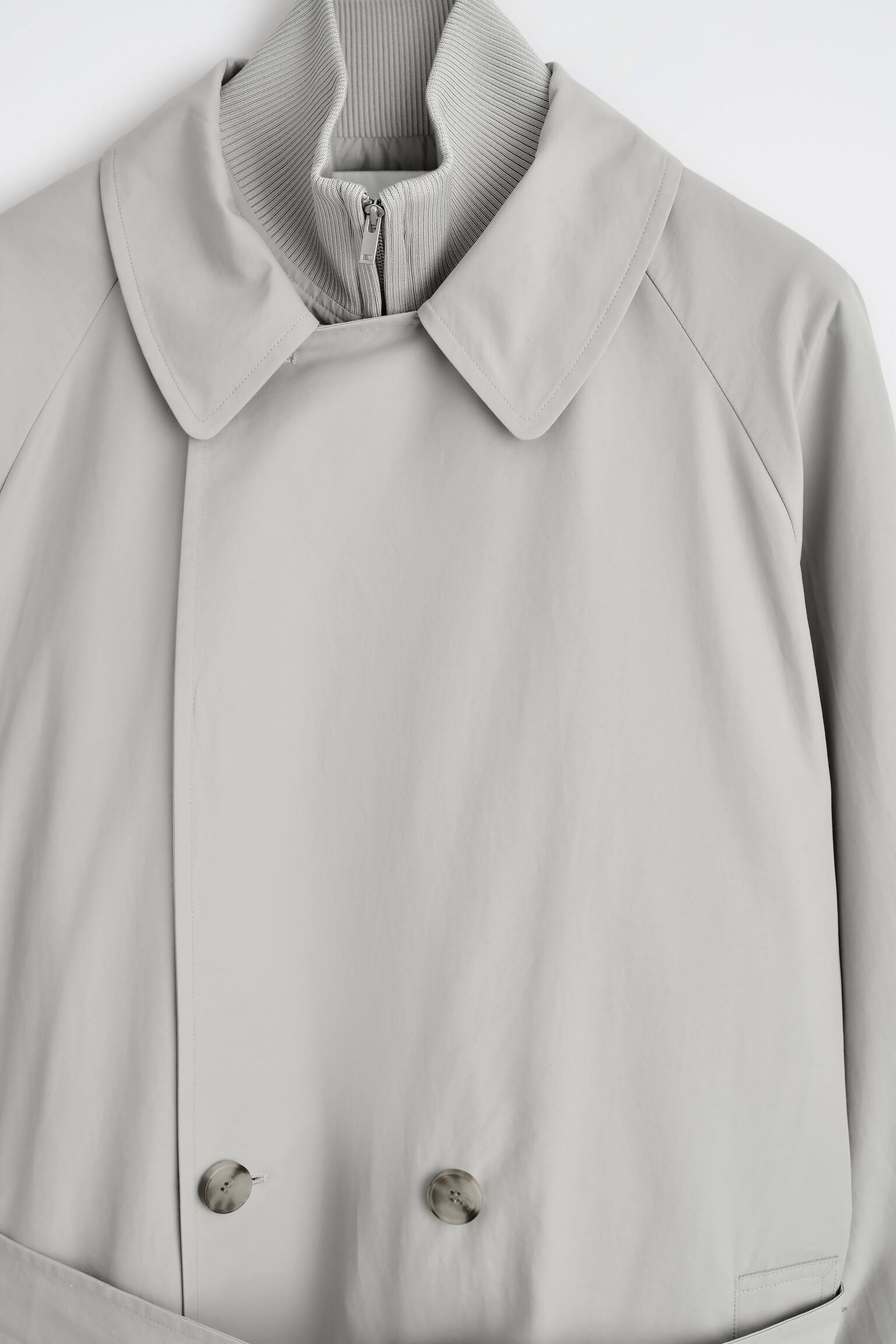 GABARDINA 2 EN 1 REPELENTE AL AGUA - GRIS CLARO - 7