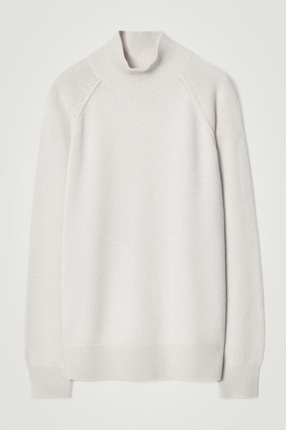 Pull Déconstruit En Cachemire 100% QI Cashmere - Couleur Ivoire, Taille M/12, Col Bateau