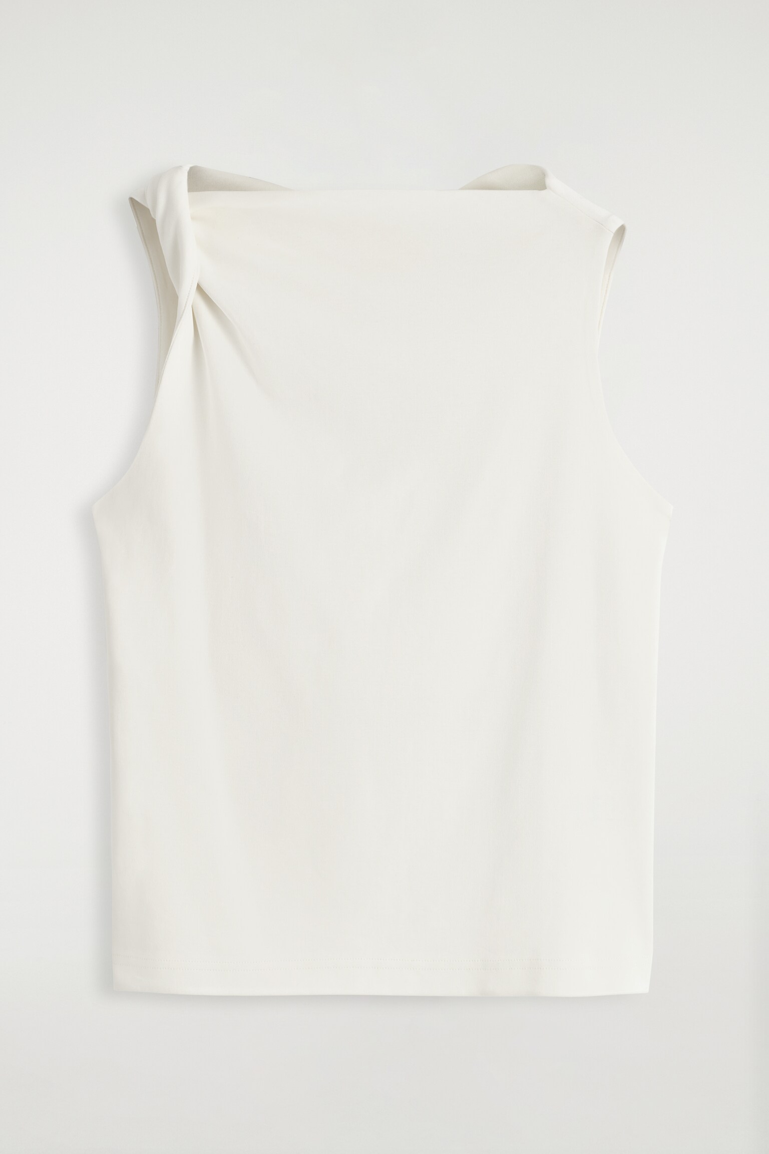 TOP IN COTONE CON DETTAGLIO RITORTO - BIANCO/BLU NAVY/ROSSO - 2