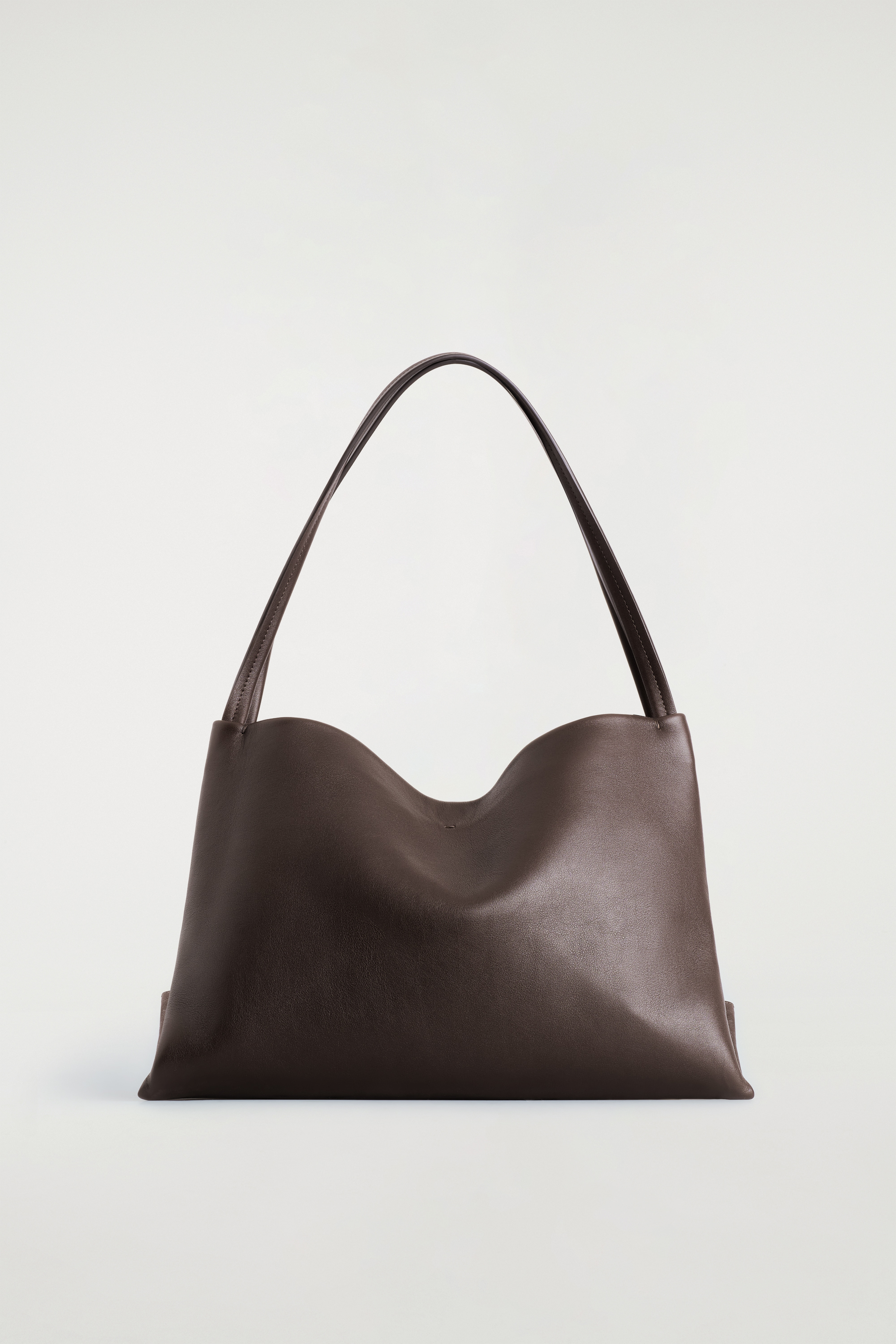 PAVILION TOTE BAG - LEDER - BRAUN/SCHWARZ