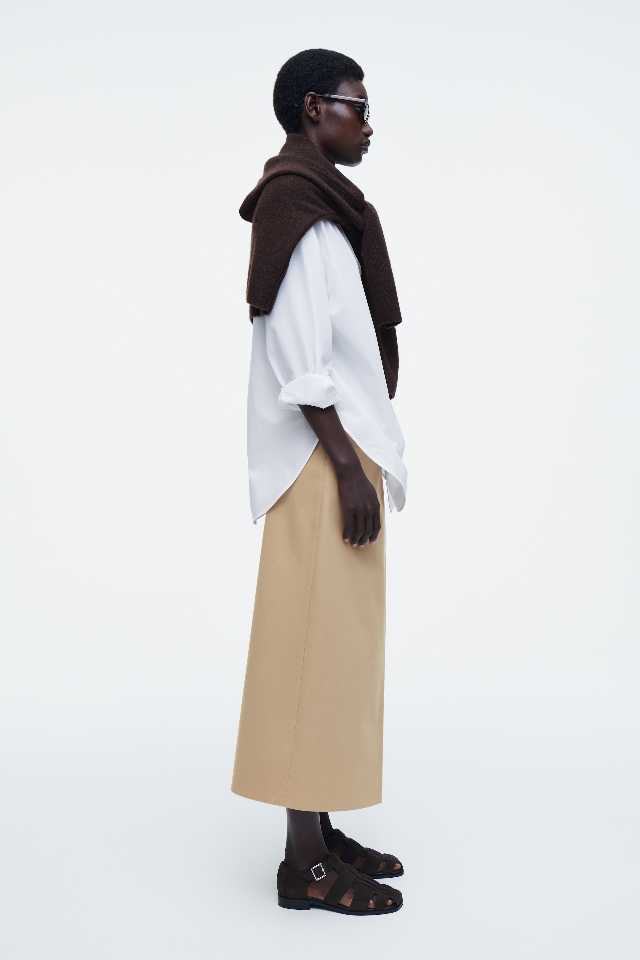 Agrandir l'image: SANDALES SPARTIATES EN DAIM - BRUN - FEMME | H&M CH 2