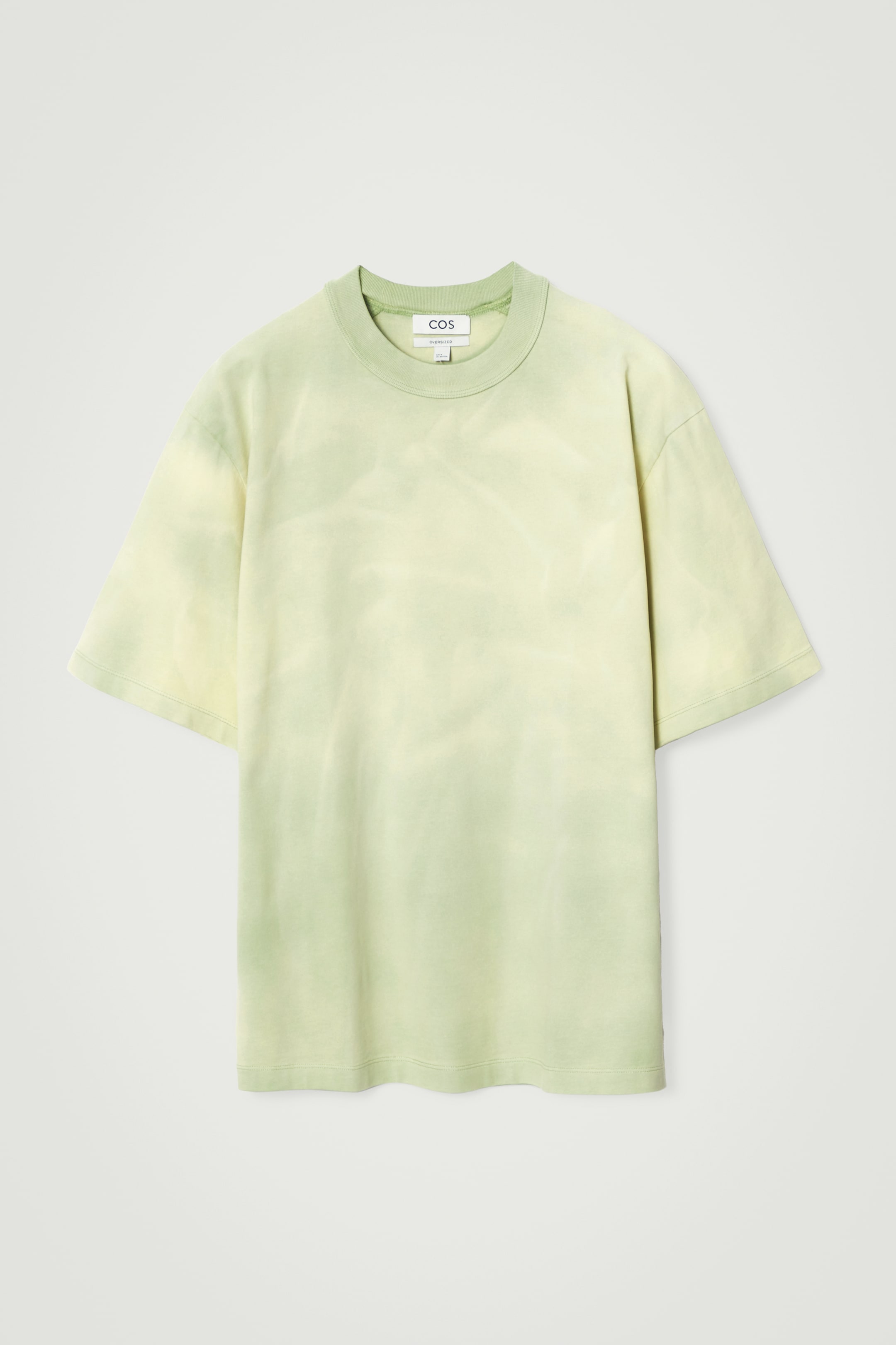 View larger image: OVERSIZED ACID-WASH COTTON T-SHIRT - LIGHT GREEN - Men | H&M GB 1