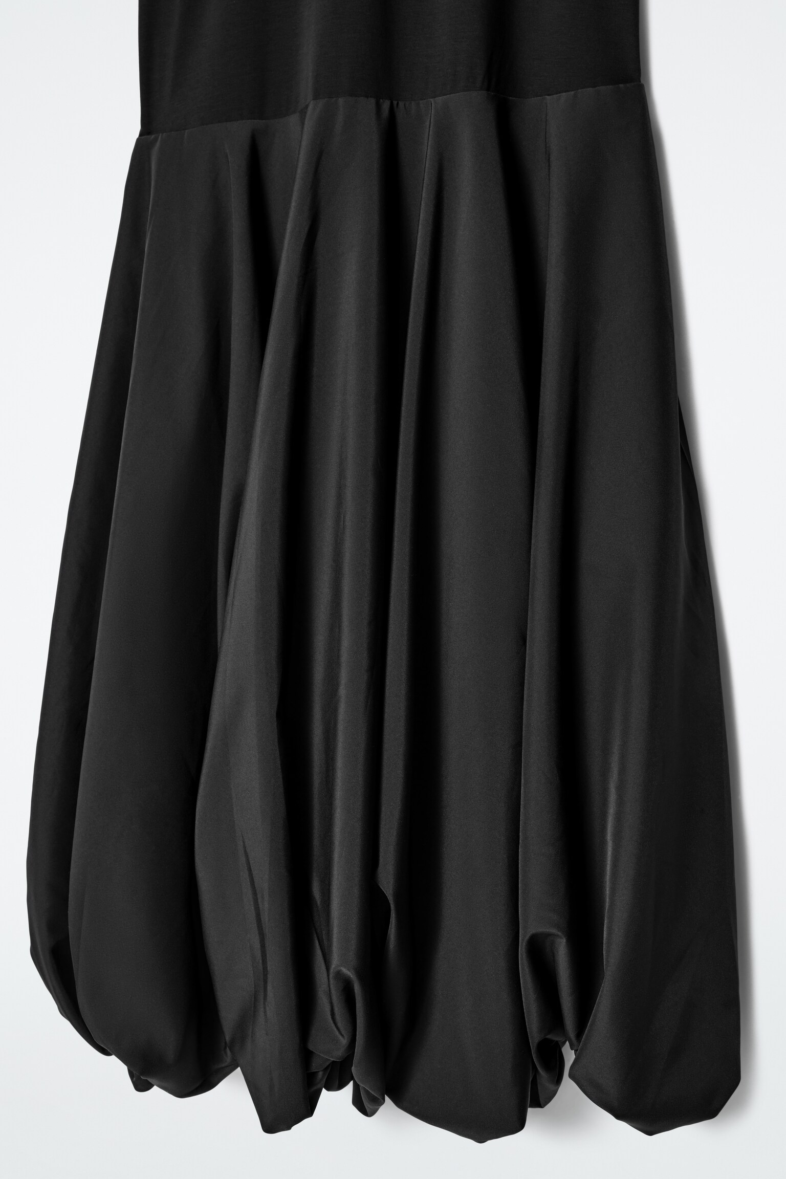 ROBE T-SHIRT À OURLET BULLE - NOIR - 4