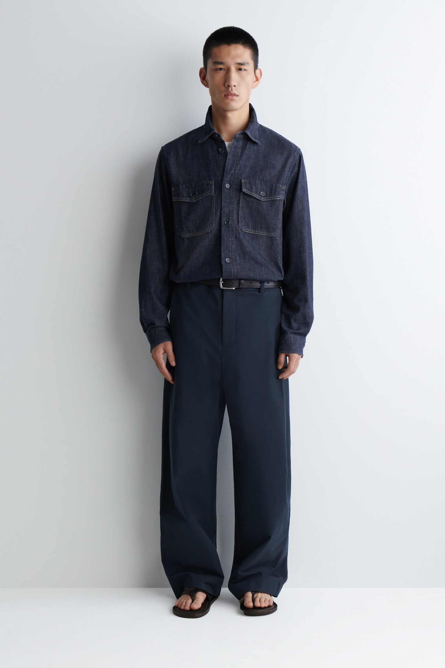 DENIM SHIRT - DARK BLUE/RINSED BLUE - 4
