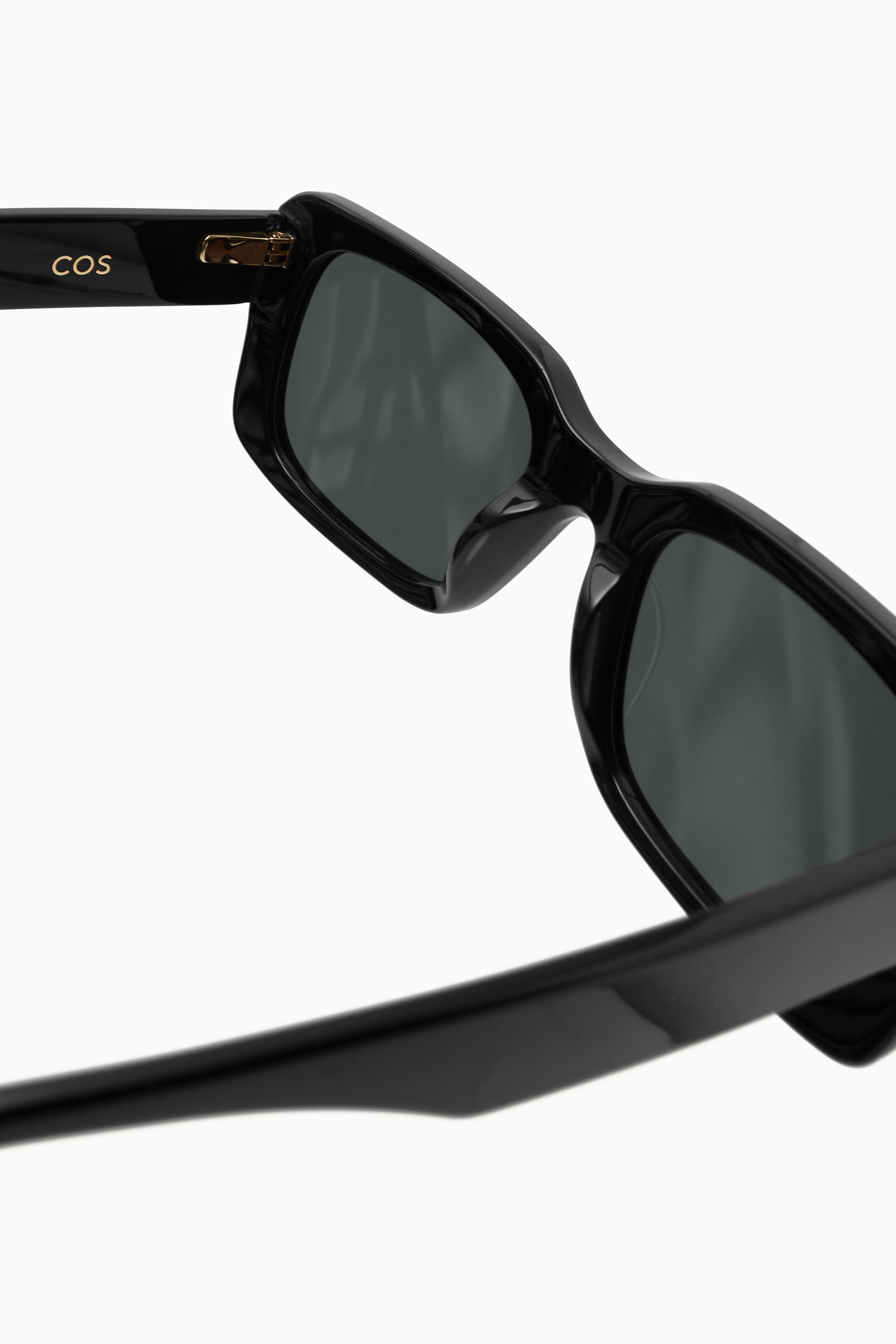 SQUARE-FRAME ACETATE SUNGLASSES - BLACK | COS