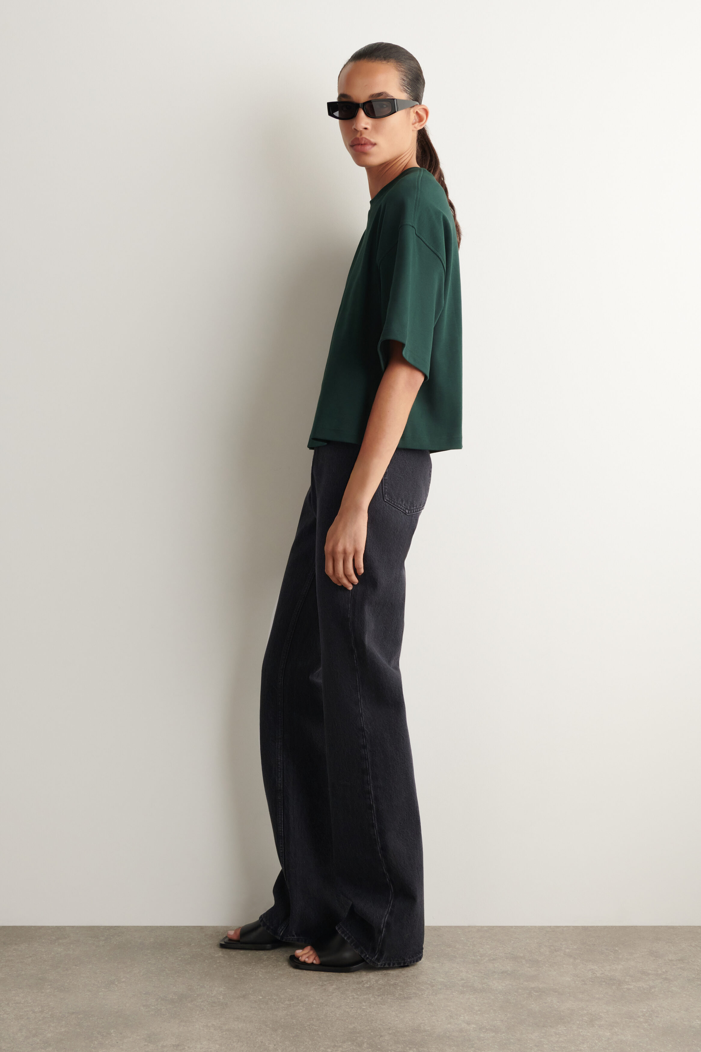 OVERSIZED BOXY COTTON T-SHIRT thumbnail 3