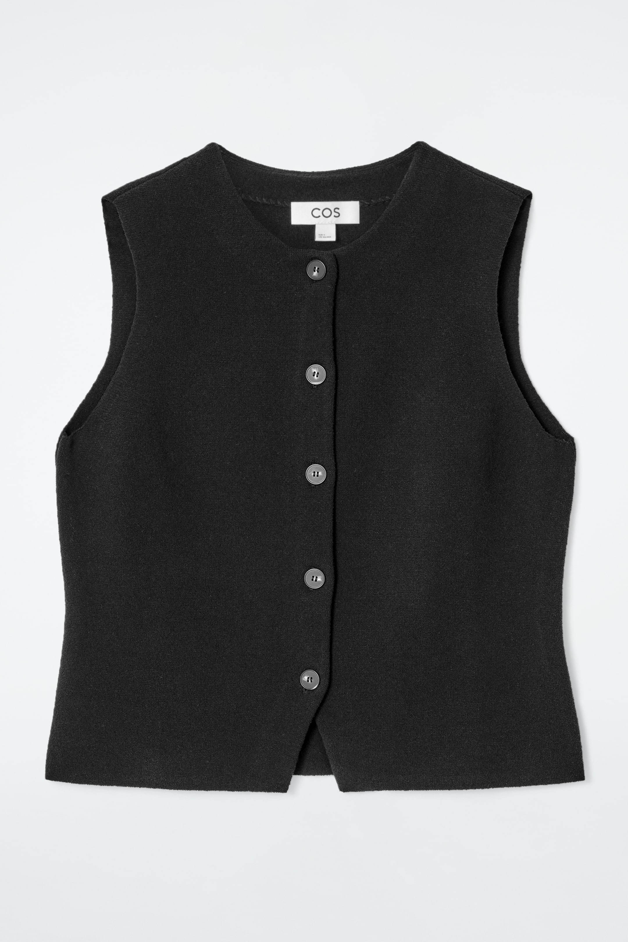 Visualizza immagine più grande: GILET IN COTONE LAVORATO A MAGLIA - NERO - DONNA | H&M IT 6