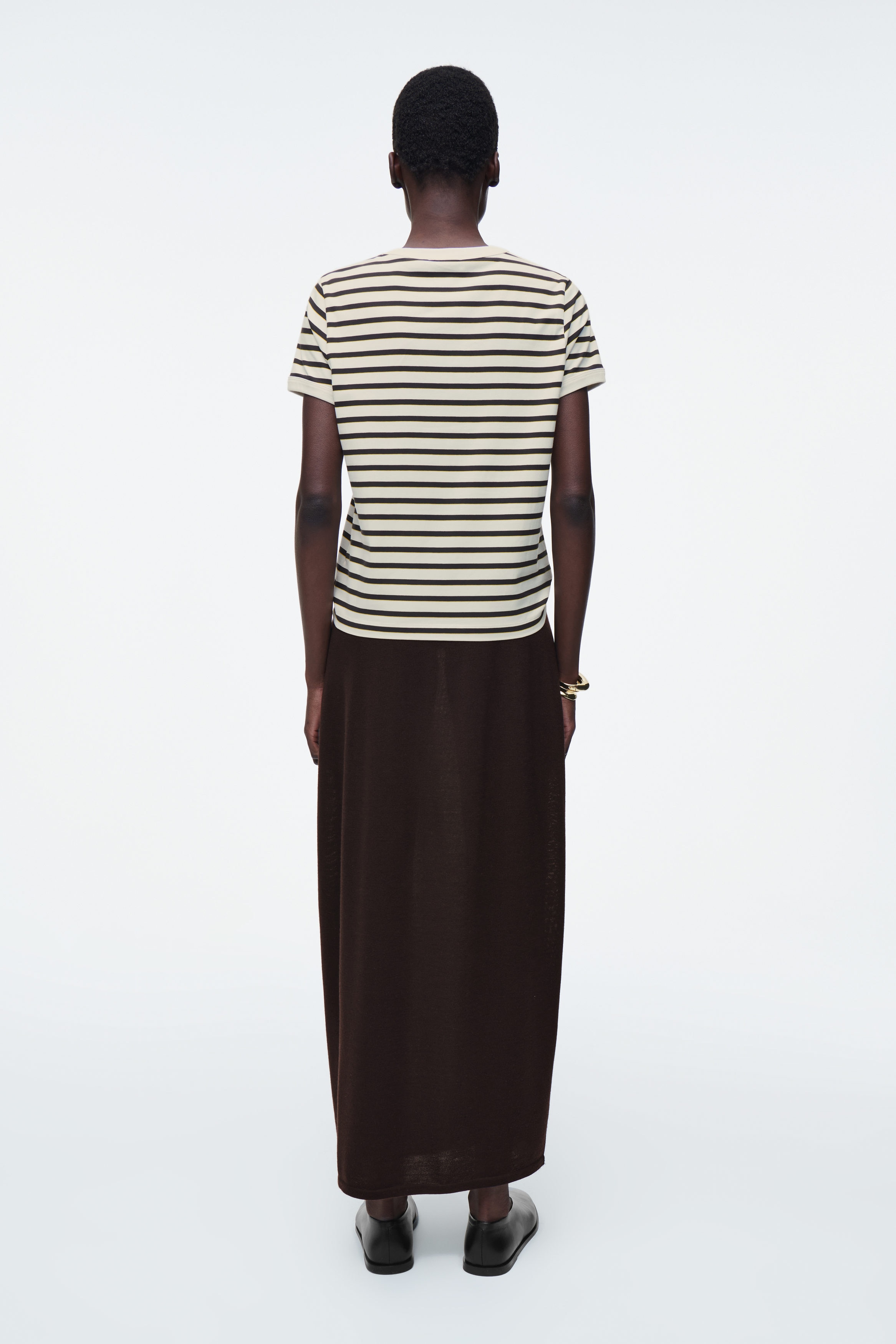韓国大人気！【EMIS】RIBBED RINGER T-SHIRT 3color SHRUNKEN RINGER T-SHIRT - NAVY / WHITE | COS