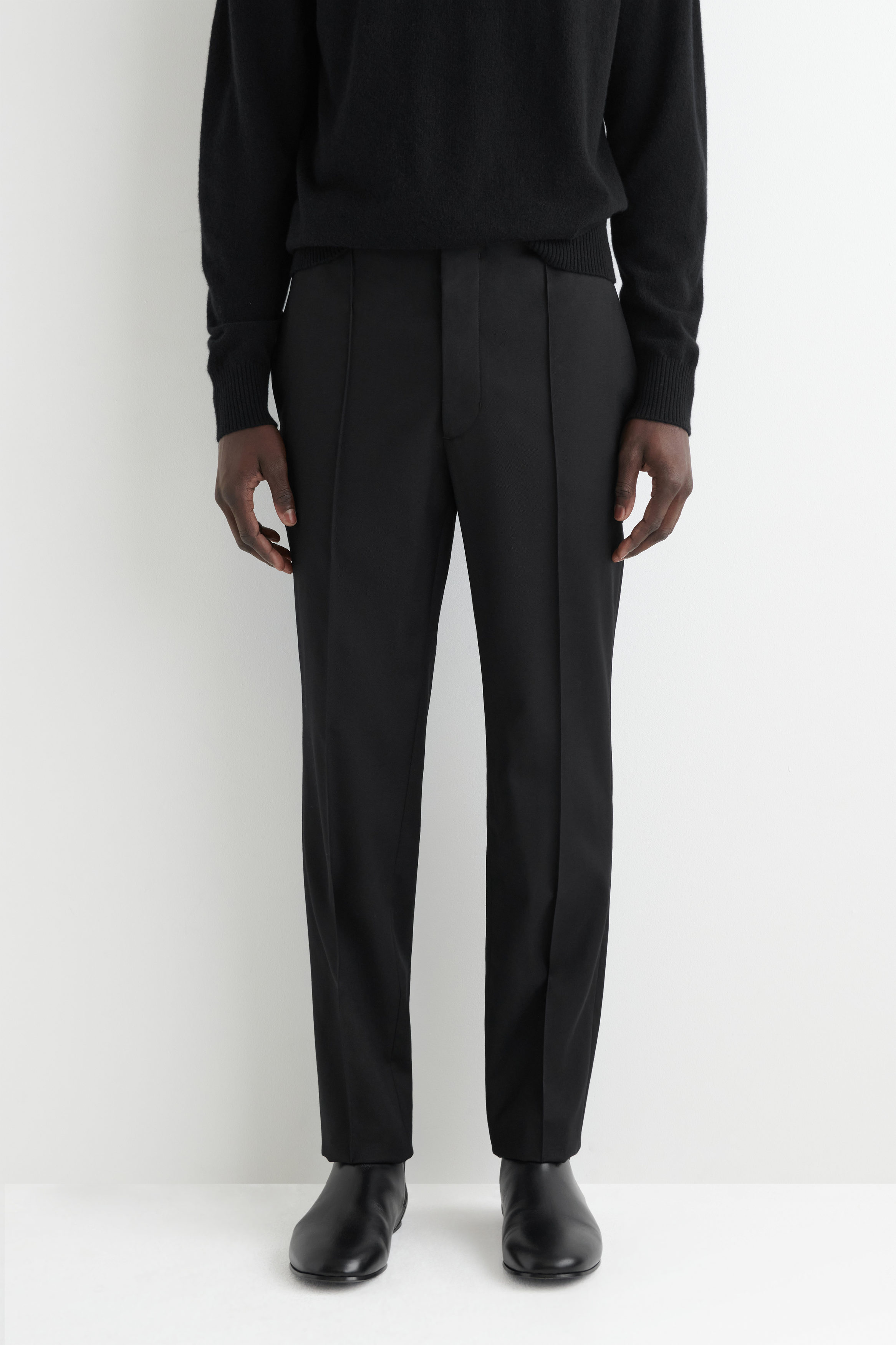 WIRROW　WOOL PANAMA TAPERED SLACK　サイズ3 Tapered Wool Stretch Flannel Pants