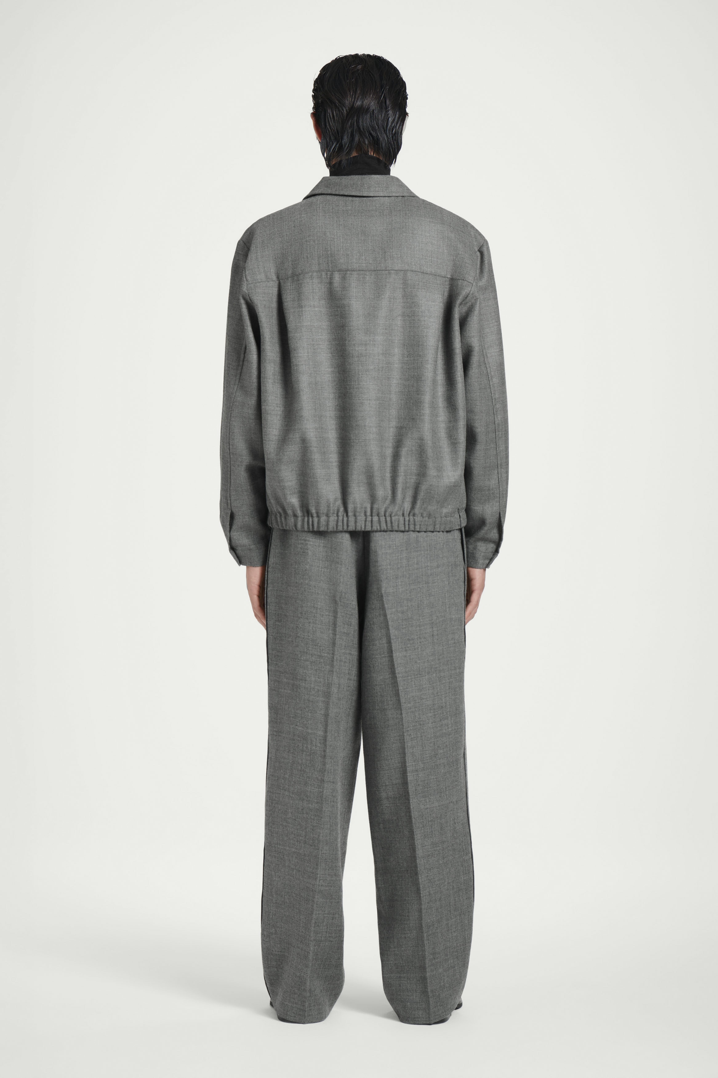 【新品、未使用】LIDNM WOOL FLANNEL BAGGY Yohji Yamamoto Y's For Men Red Label Black Wool Flannel Work