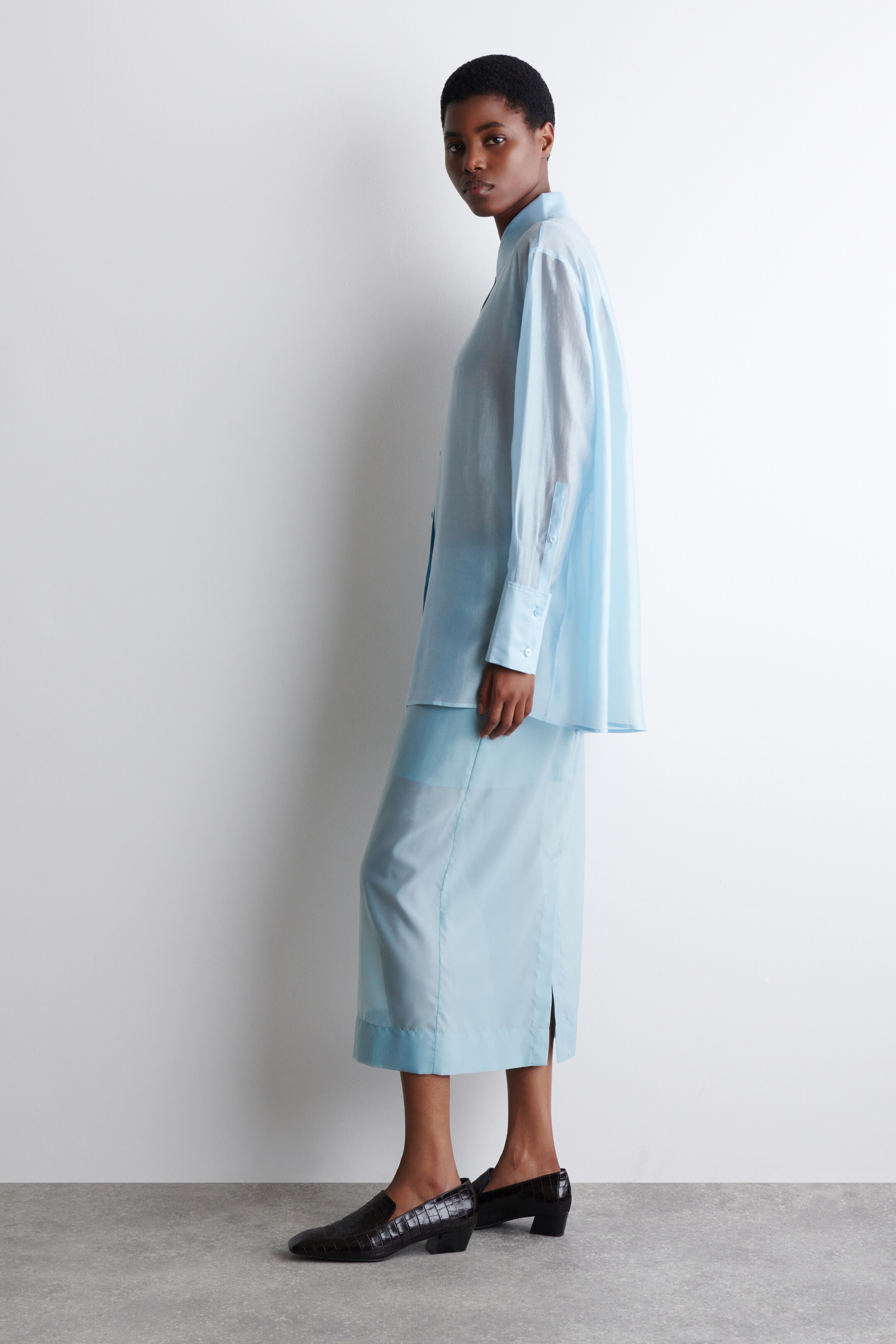 Agrandir l'image: CHEMISE DIAPHANE - BLUE - FEMME | H&M FR 3