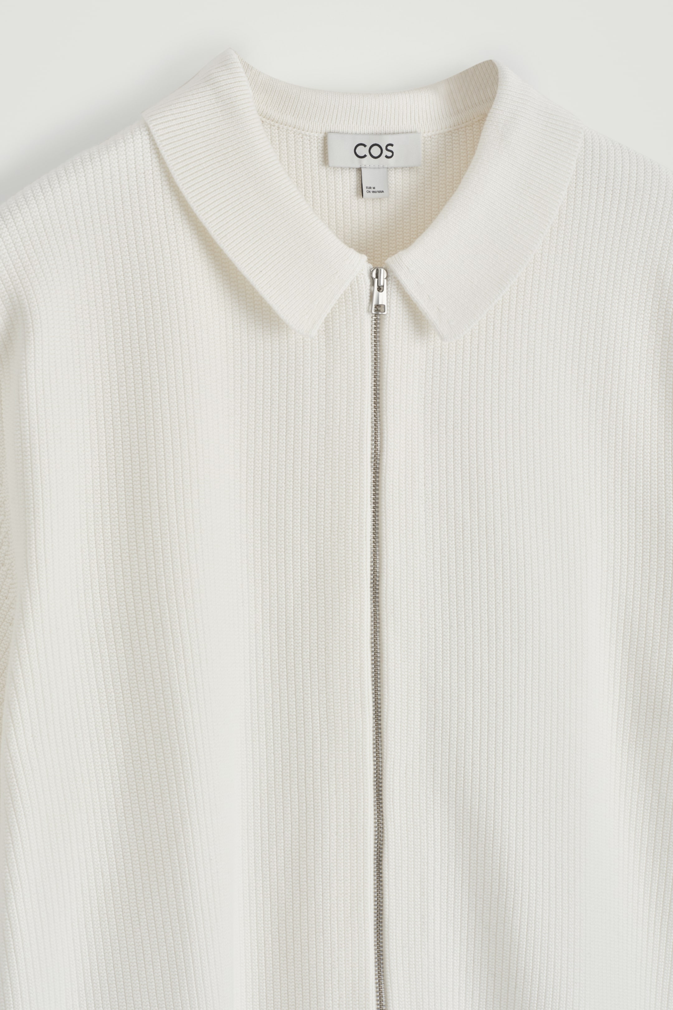 Visualizza immagine più grande: CAMICIA IN COTONE A NIDO D'APE CON CERNIERA - BIANCO - UOMO | H&M IT 7