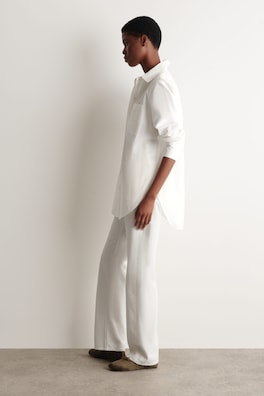 TAILORED PIMA COTTON SHIRT — OFF-WHITE 3