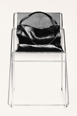 PAVILION TOTE BAG - LEATHER — BLACK 6