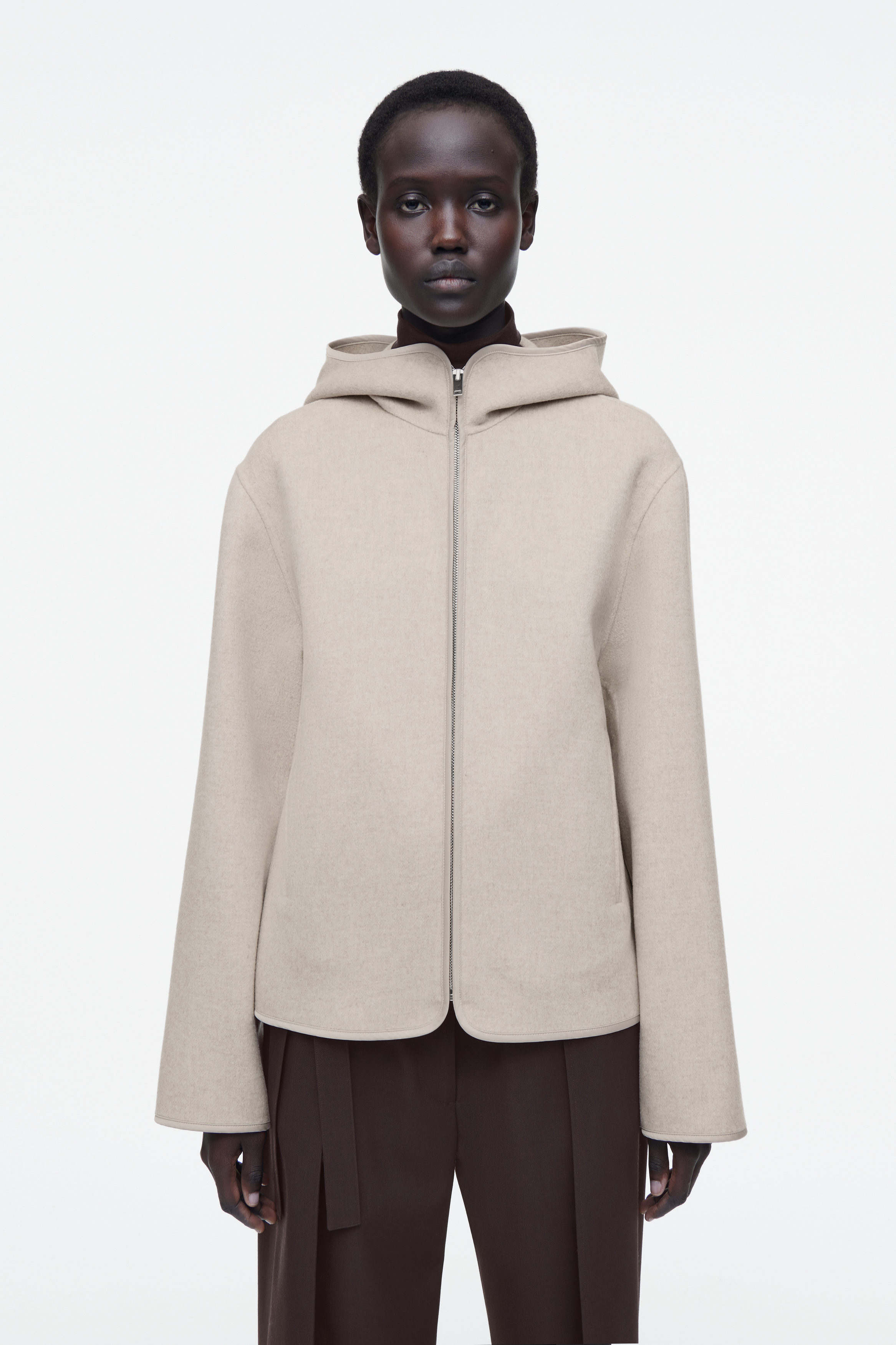 再入荷 】doubleface muffler wool coat / doubleface over wool