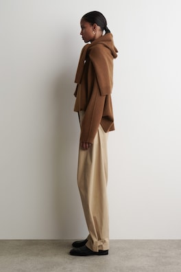 UTILITY BARREL-LEG TROUSERS — BEIGE 3