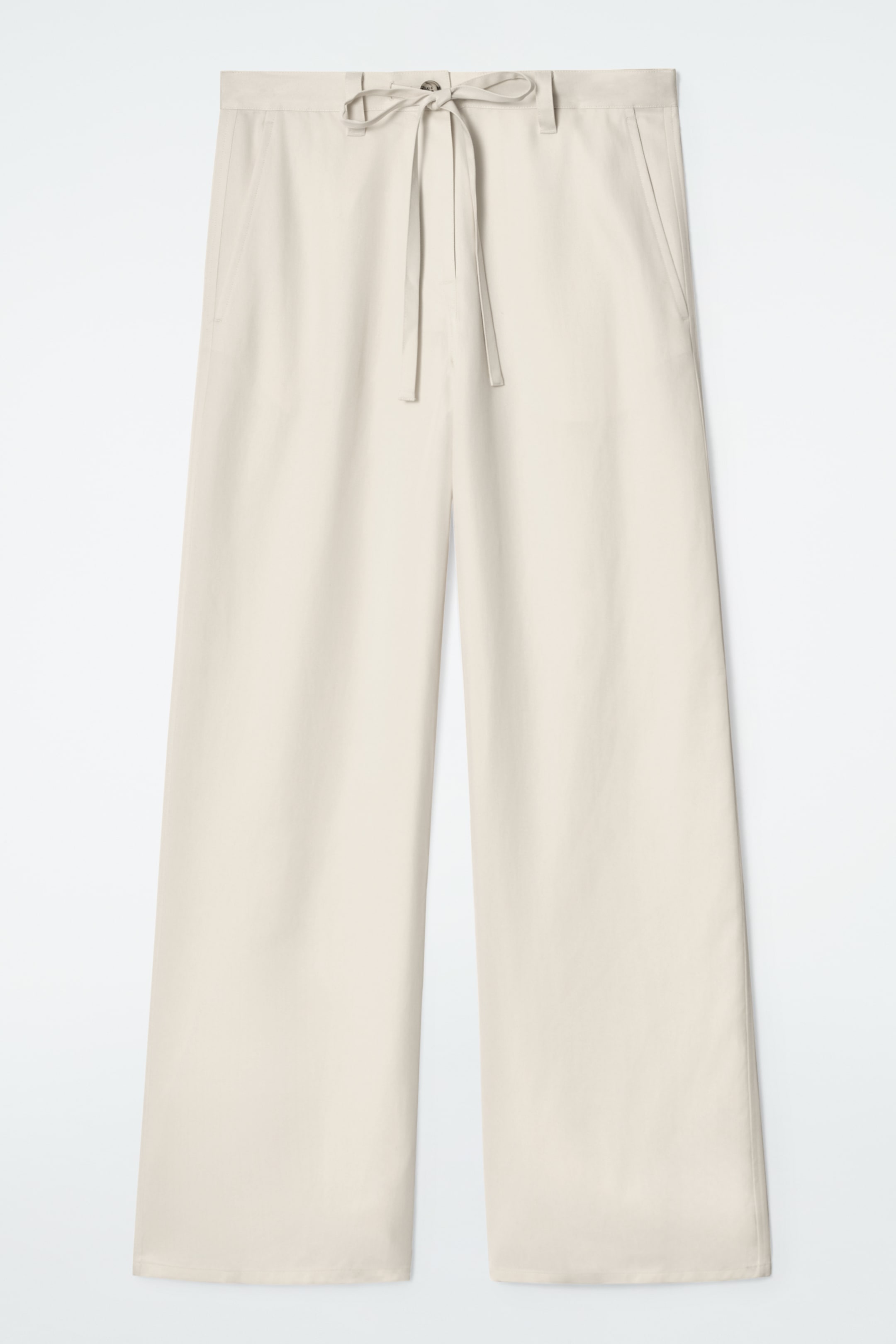 Visa större bild: VIDA BYXOR MED KNYTDETALJ - GRÄDDVIT - DAM | H&M SE 7