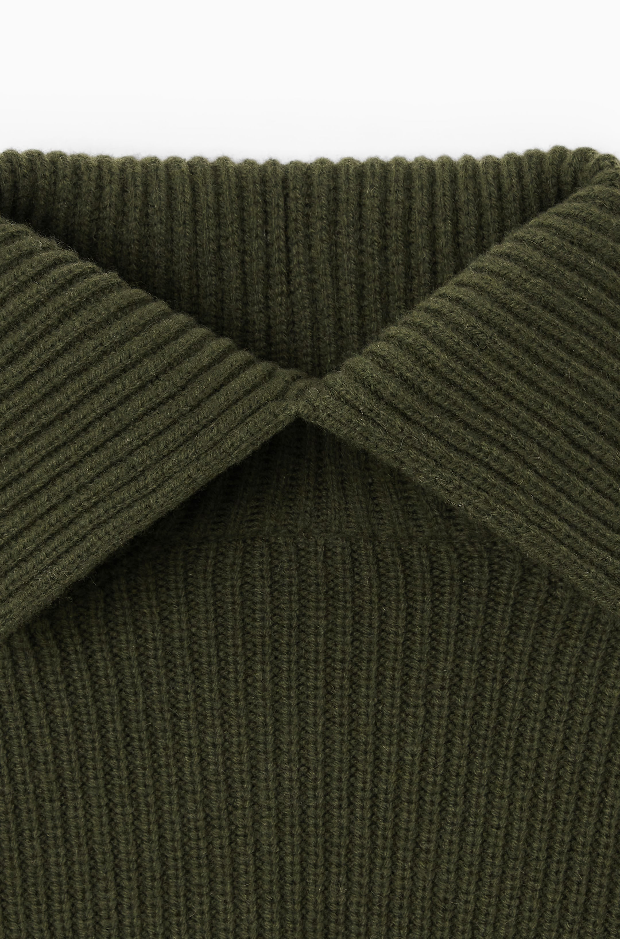 Agrandir l'image: PULL COL ROULÉ RAYÉ LAINE - VERT KAKI / RAYURES - FEMME | H&M CH 2