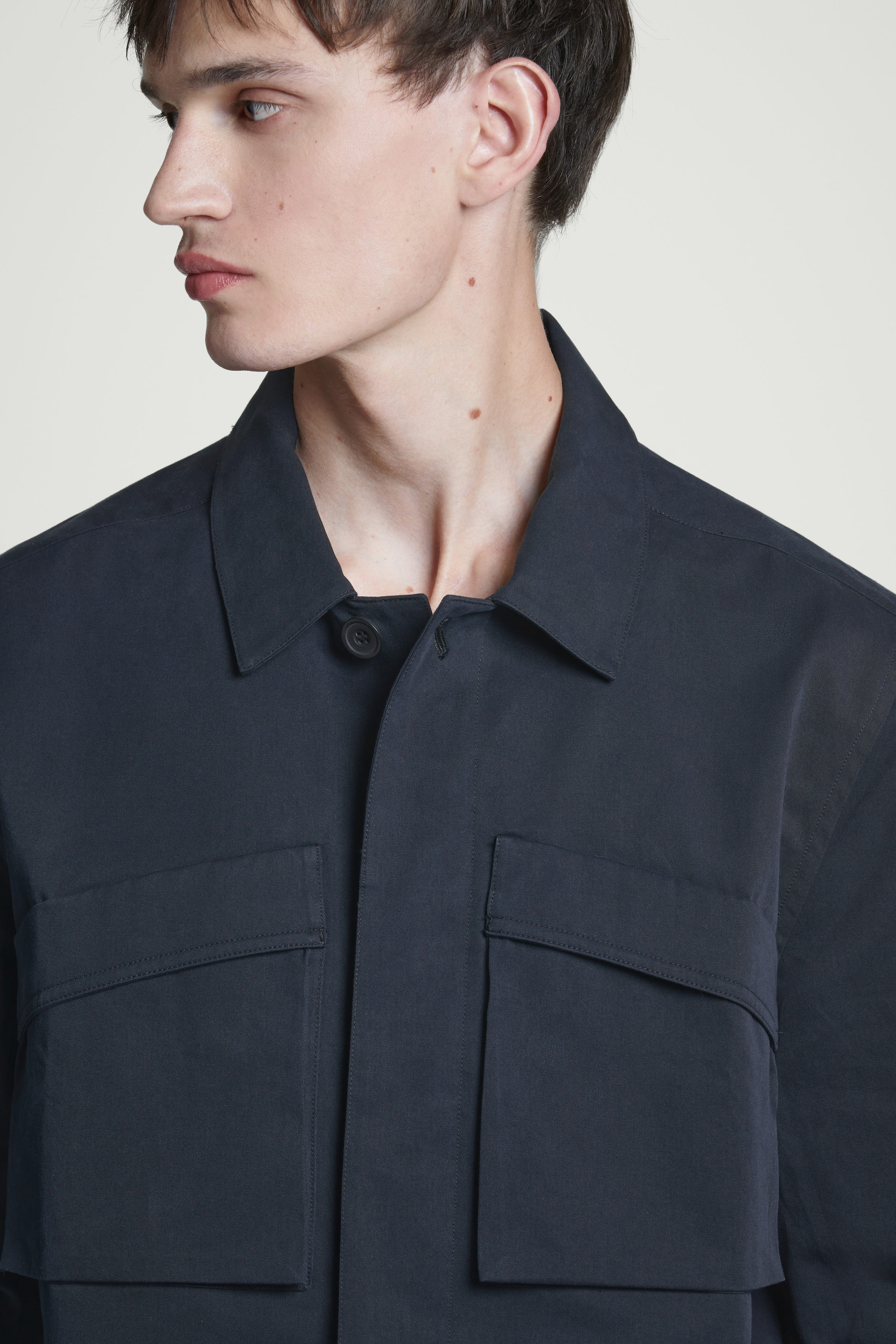 UTILITY COTTON-TWILL OVERSHIRT