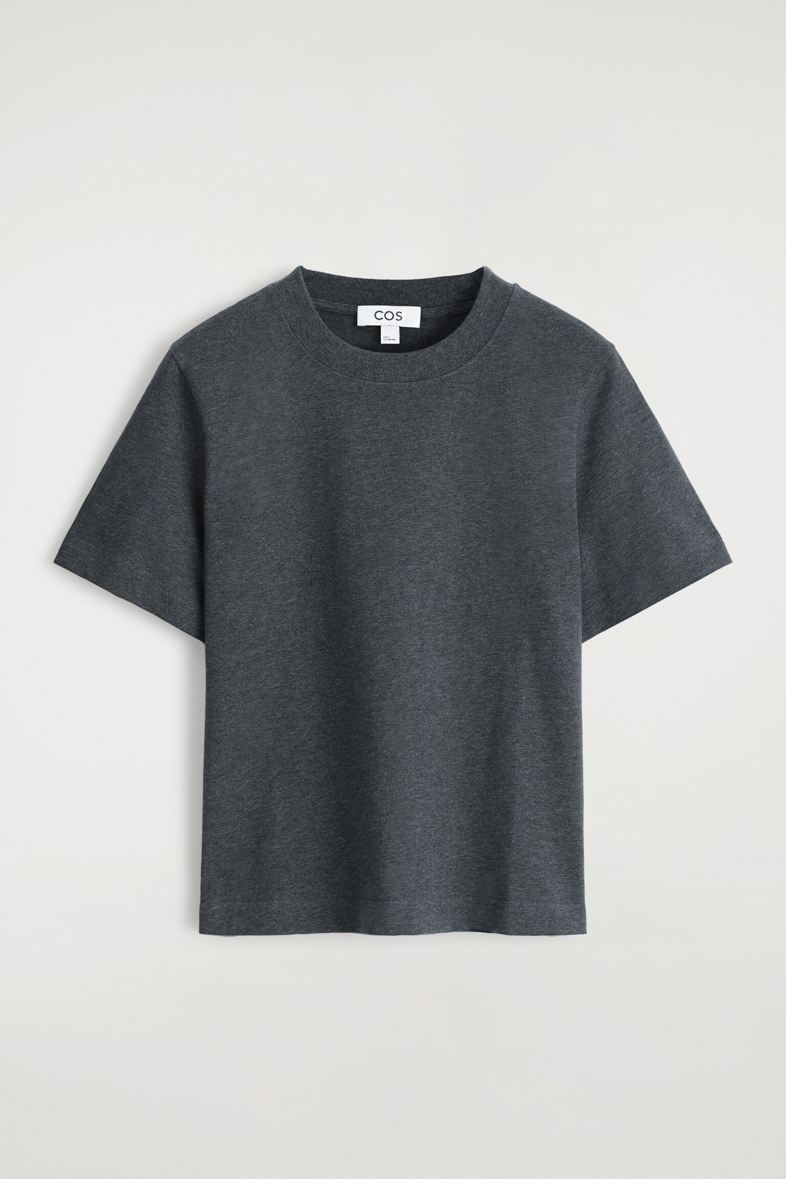 SCHLICHTES T-SHIRT MIT NORMALER PASSFORM - ANTHRAZITGRAU MELIERT/NAVYBLAU/ROSA/NAVYBLAU/GRAU MELIERT/WEISS/SCHWARZ/KHAKI/NAVYBLAU/WEISS/STREIFEN/Schwarz/WEISS/WEISS/BURGUNDERROT/GESTREIFT/WEISS/SCHWARZ/GESTREIFT - 2