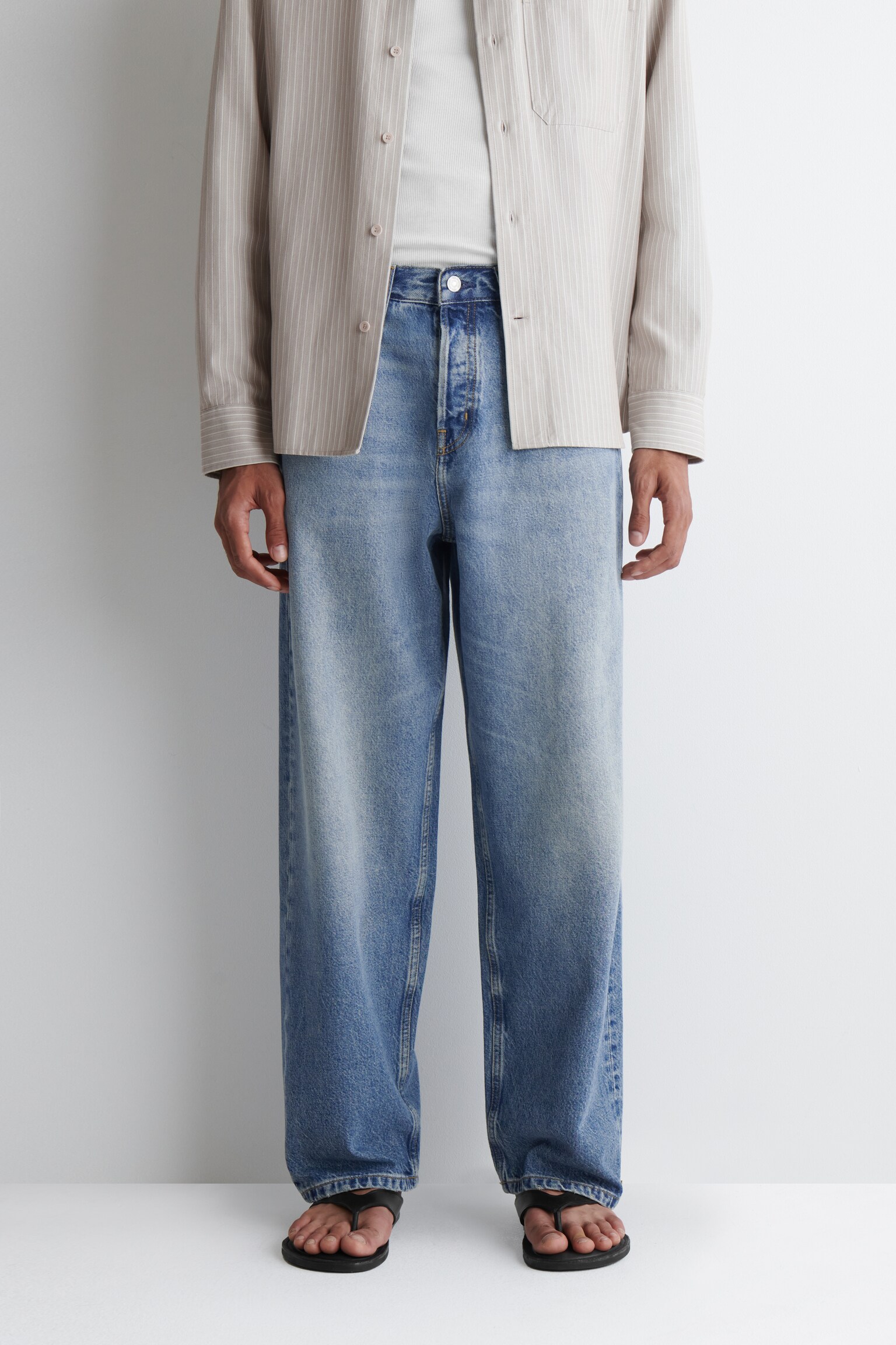 VAQUEROS RIDER DE CORTE RECTO - FADED BLUE/BEIGE/NEGRO LAVADO/AZUL CLARO/BLANCO - 7