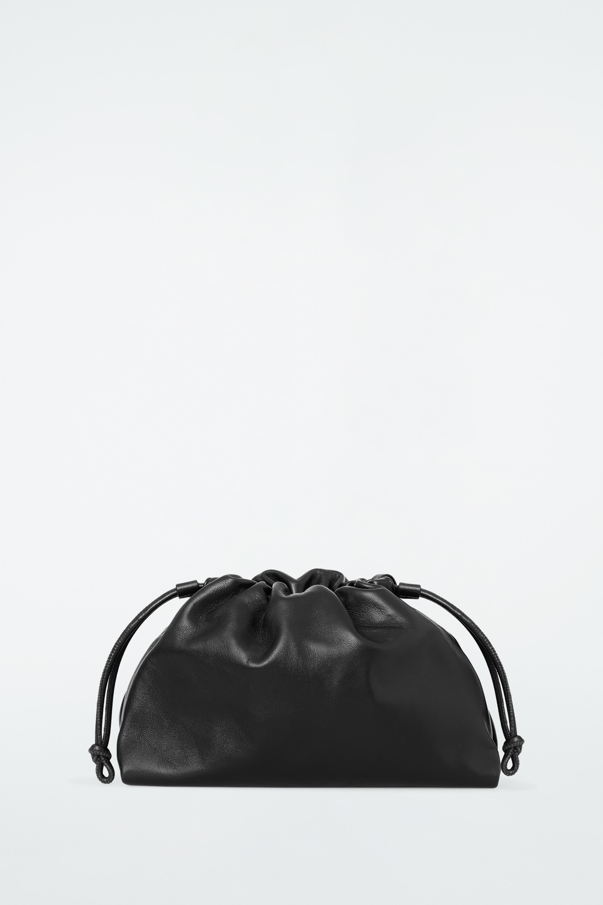 MALA CLUTCH MINI CAVATELLI - COURO - PRETO/AZUL-MARINHO/AMARELO MANTEIGA