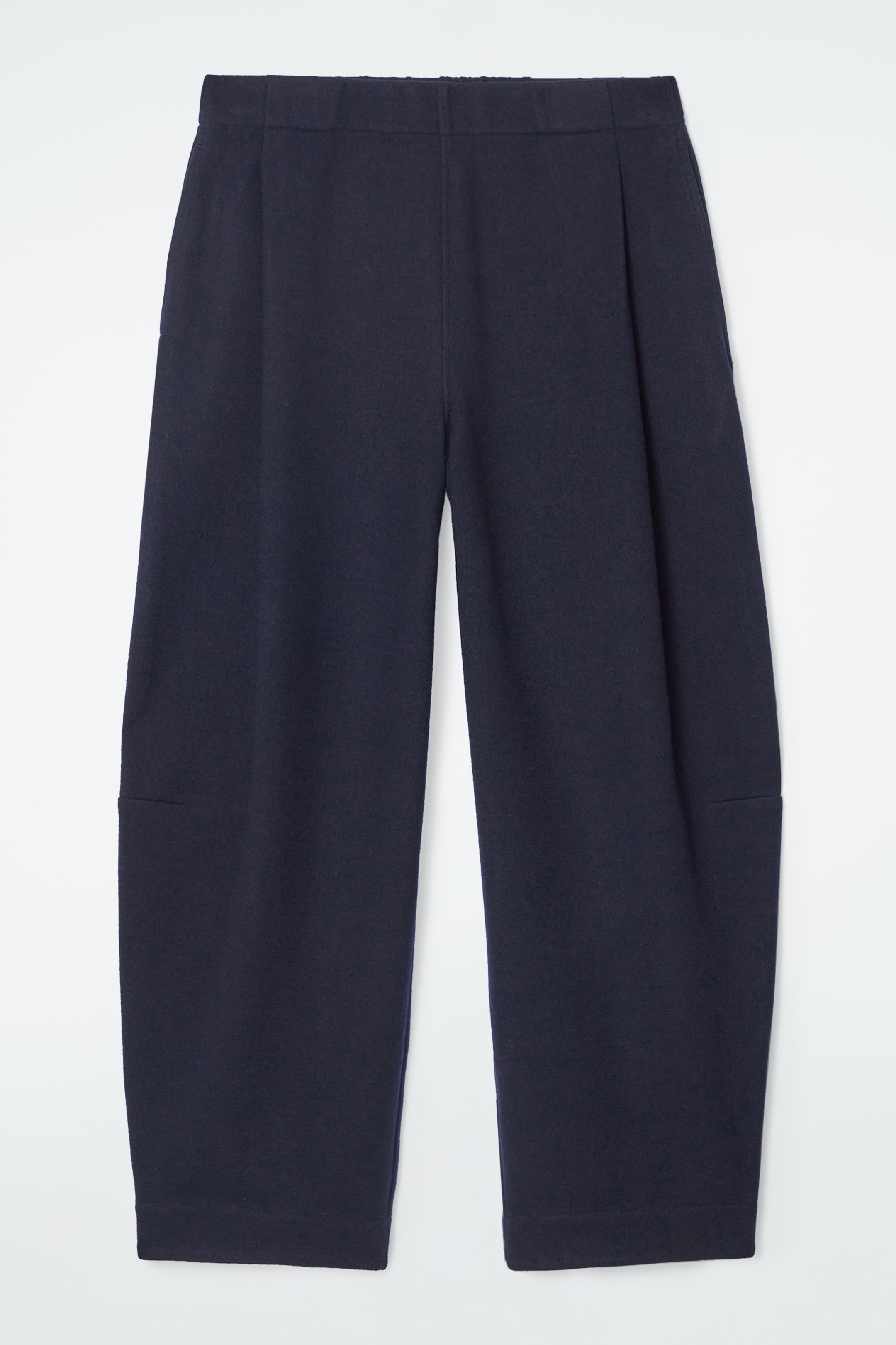Ingrandisci l'immagine: BOILED-WOOL BARREL-LEG TROUSERS - NAVY - DONNA | H&M CH 1
