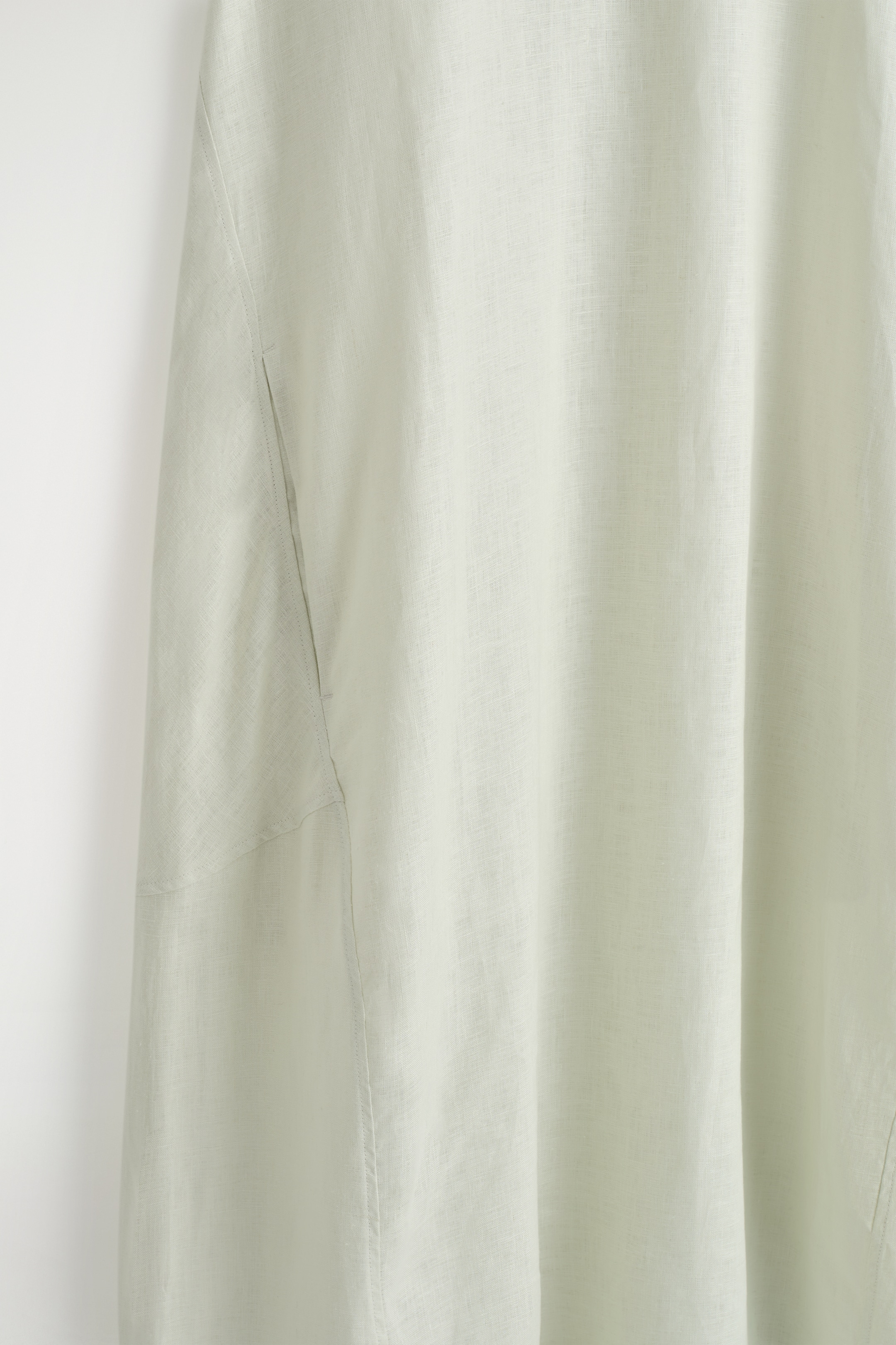 Grotere afbeelding bekijken: Maxi-jurk van linnen met elastische zoom - LICHTGROEN - DAMES | H&M BE 6