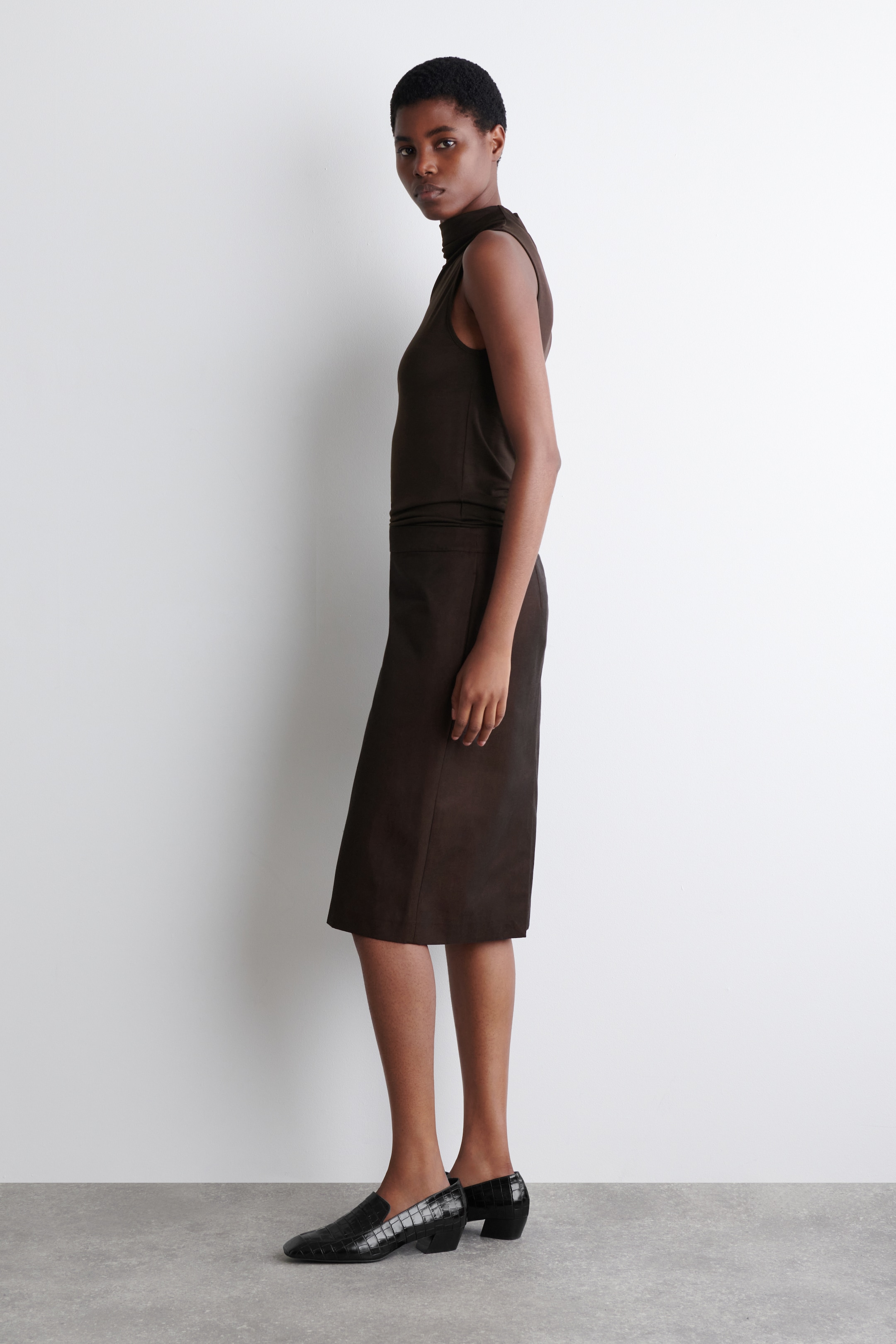 Grotere afbeelding bekijken: katoenen kolenrok - bordeauxrood - DAMES | H&M BE 2