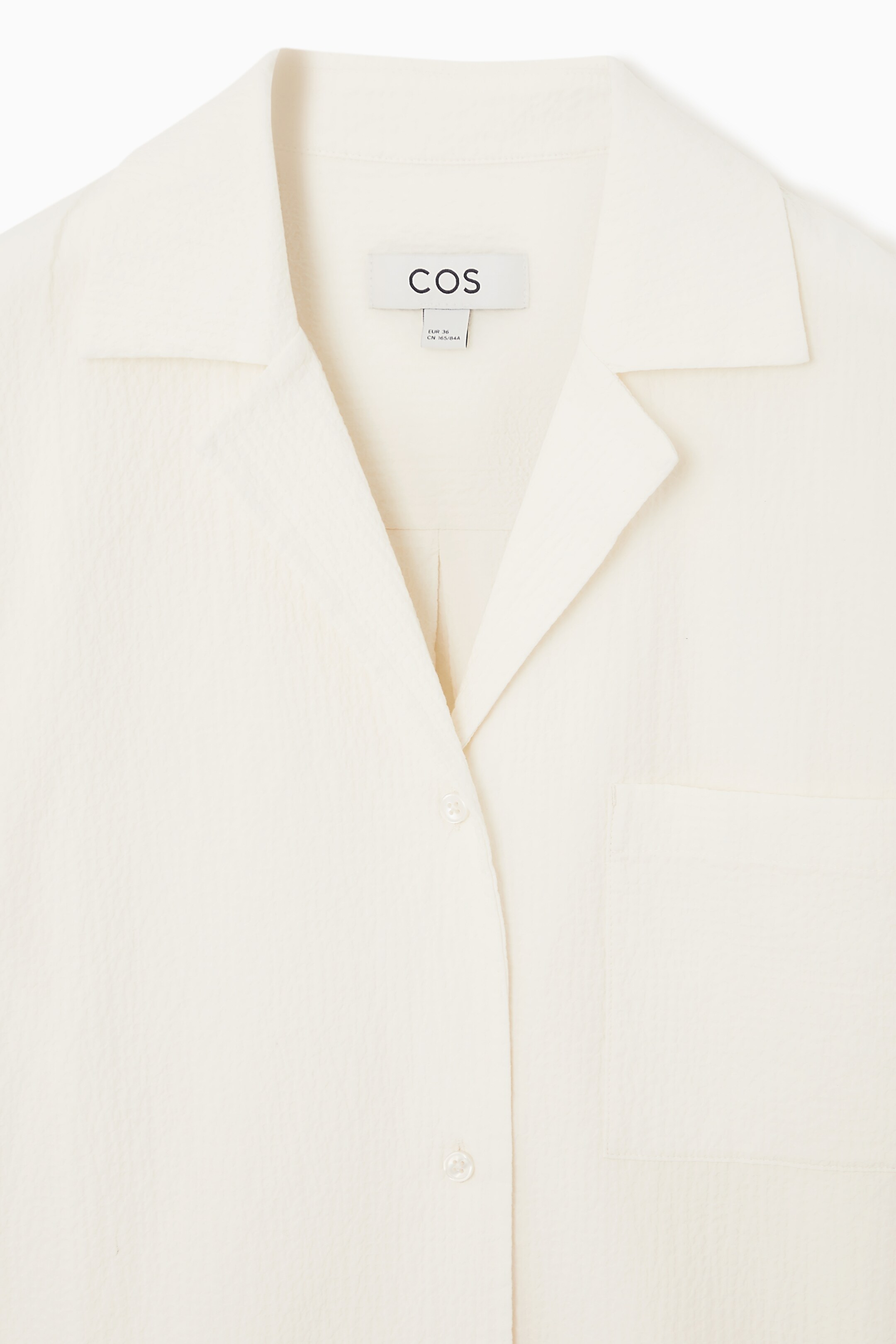 Ingrandisci l'immagine: REGULAR SEERSUCKER SHIRT - OFF WHITE - DONNA | H&M CH 2