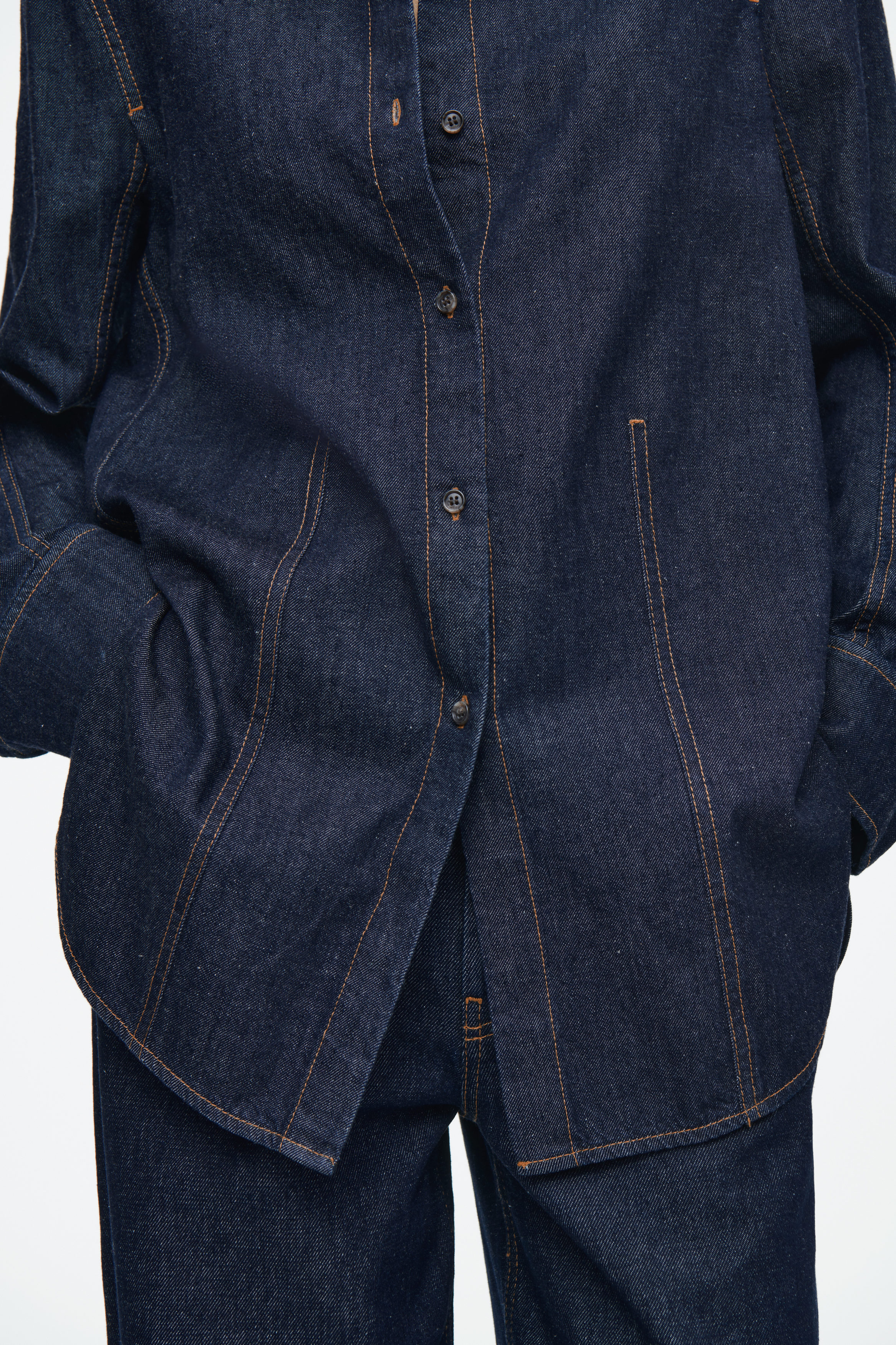 OVERSIZED DENIM SHIRT - INDIGO | COS