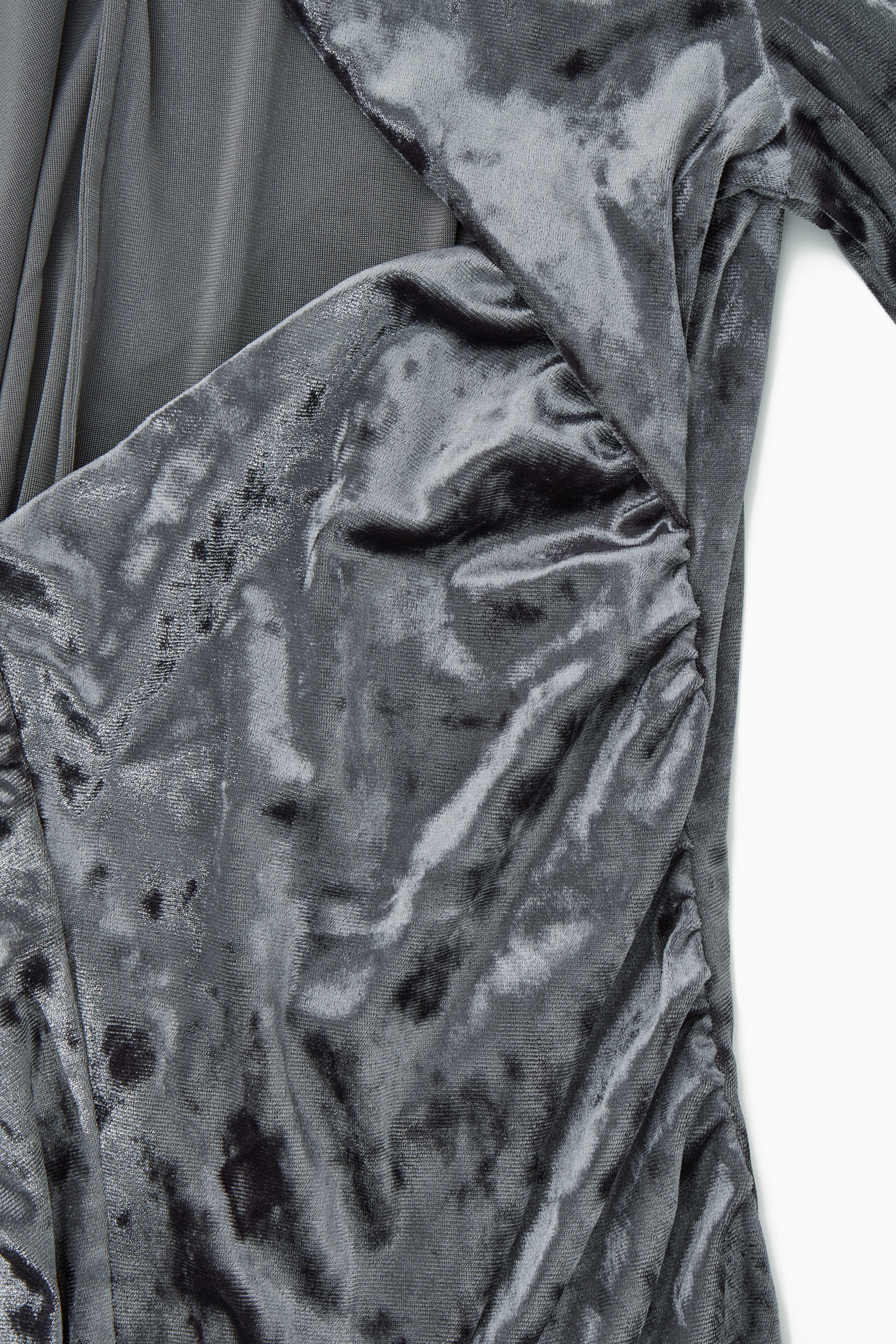 View larger image: OPEN-BACK VELVET MIDI DRESS - DARK GREY - Ladies | H&M GB 2