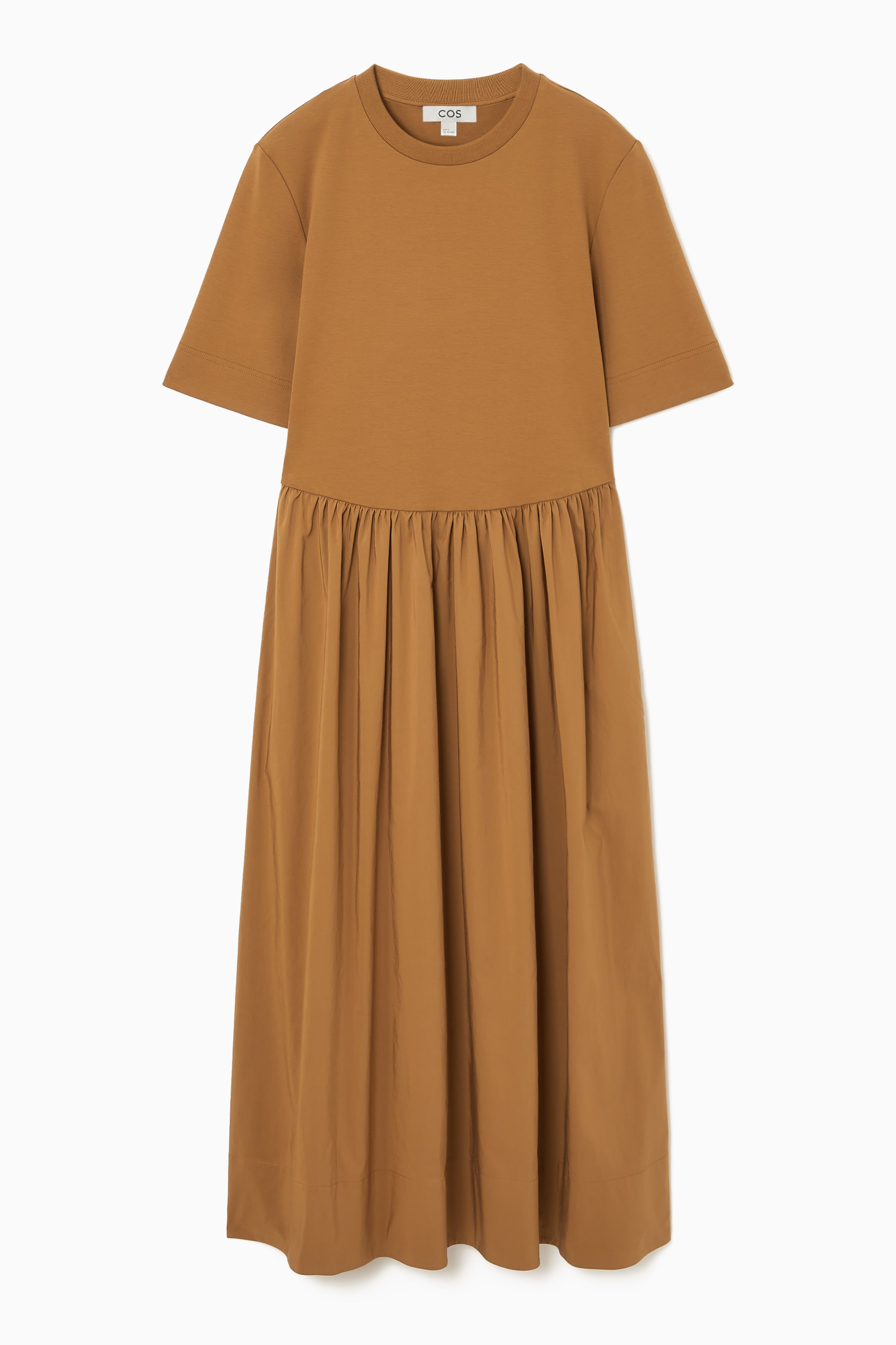 View larger image: CONTRAST-PANEL MIDI DRESS - TERRACOTTA - Ladies | H&M GB 1