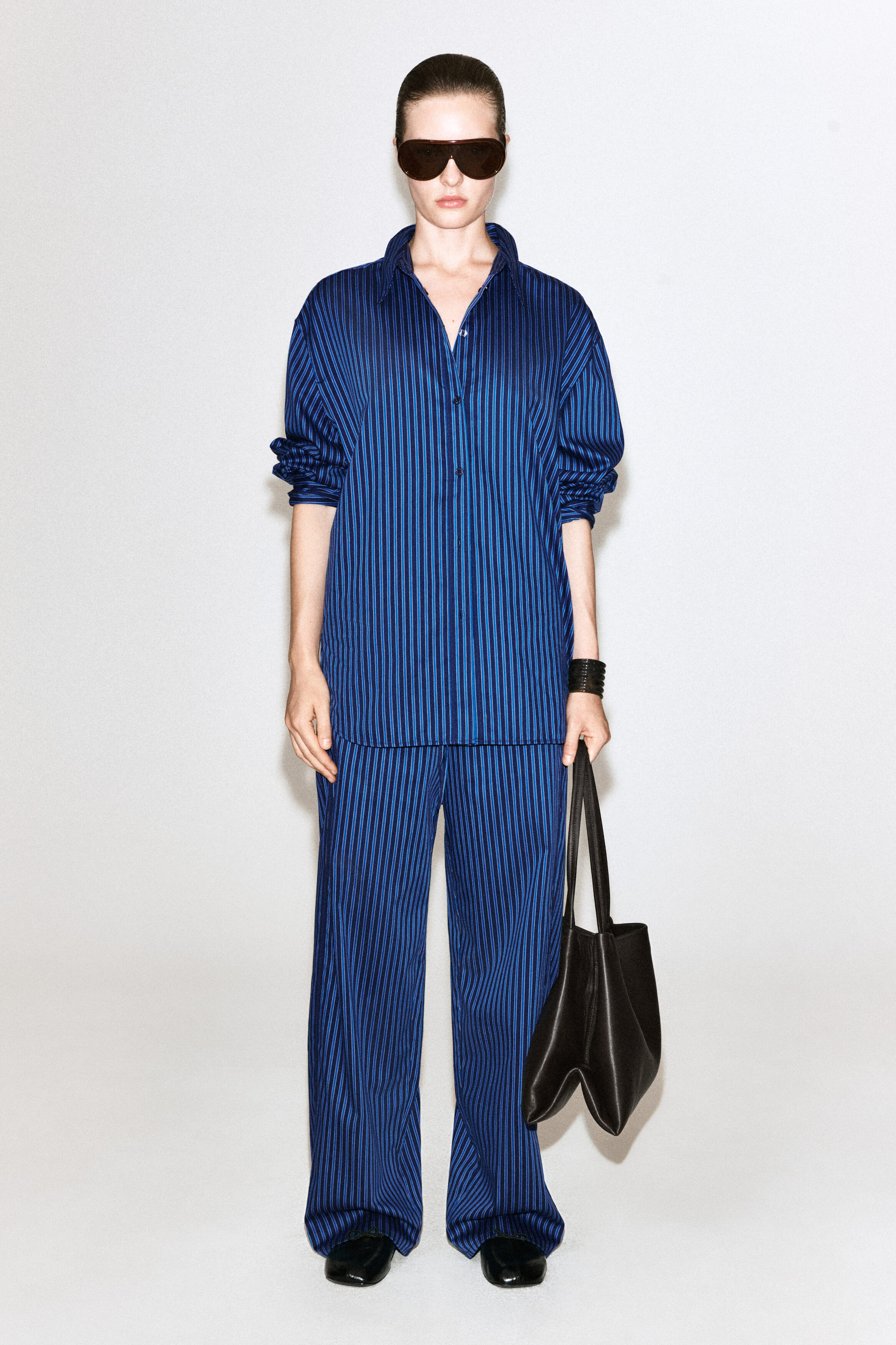 FOLDED-CUFF COTTON SHIRT - thumbnail 3