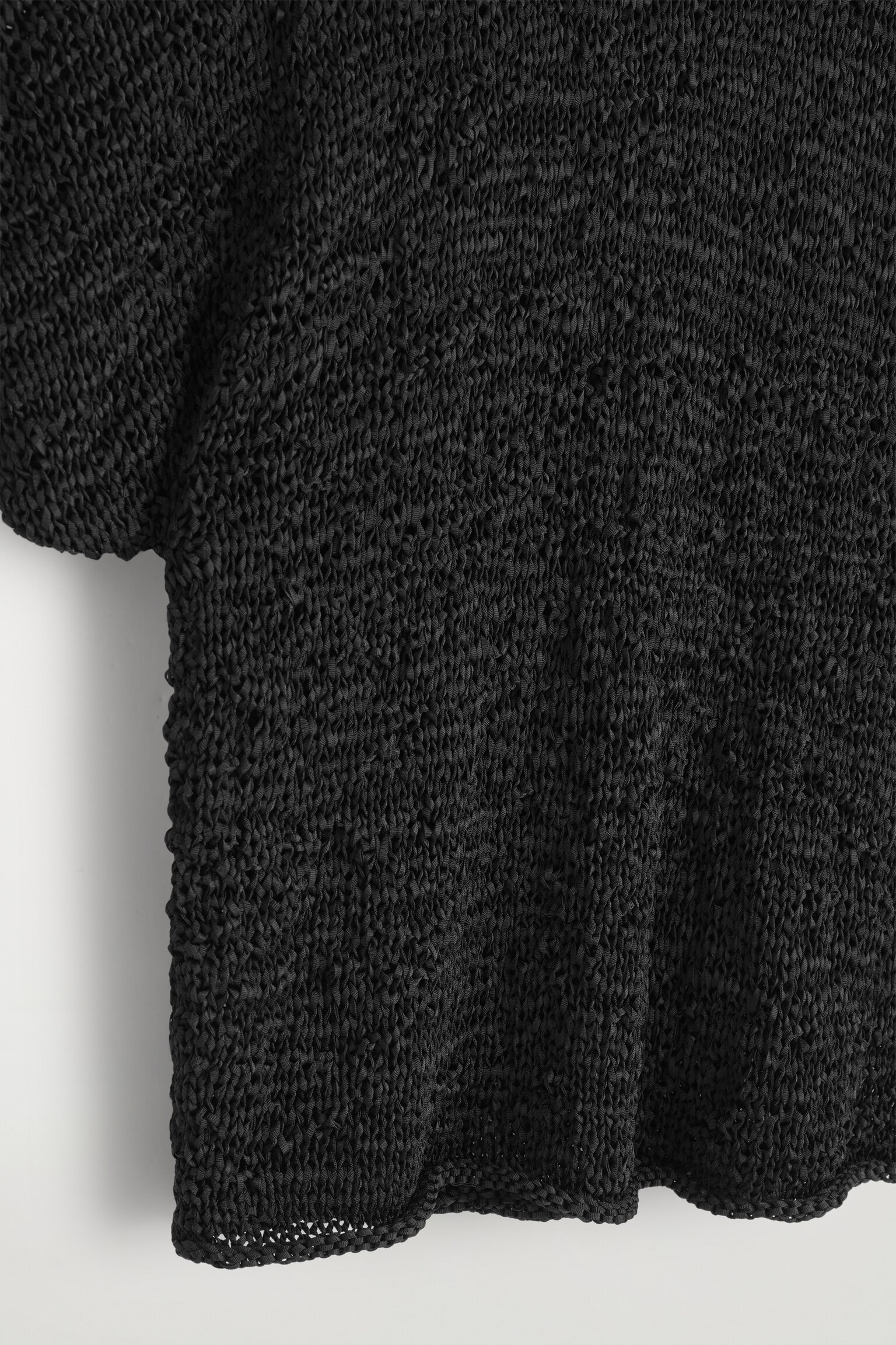 BLUSA DE PUNTO ABIERTO TEXTURIZADO - NEGRO - 5