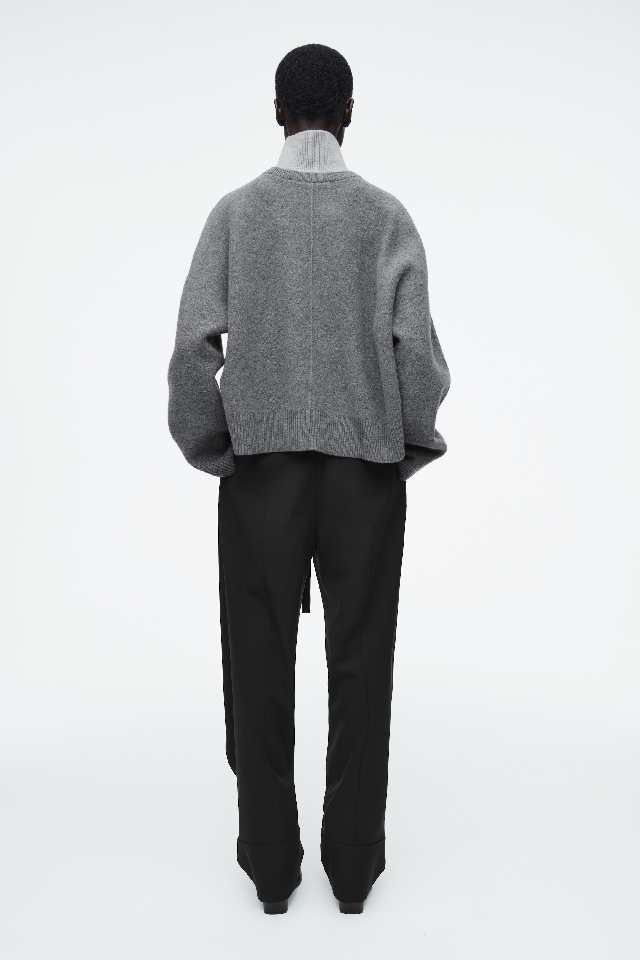 Agrandir l'image: PULL EFFET SUPERPOSÉ EN LAINE COLOUR-BLOCK - GRIS - FEMME | H&M BE 5