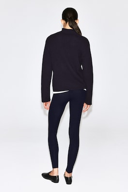 SEAMLESS MERINO WOOL LEGGINGS — NAVY 4